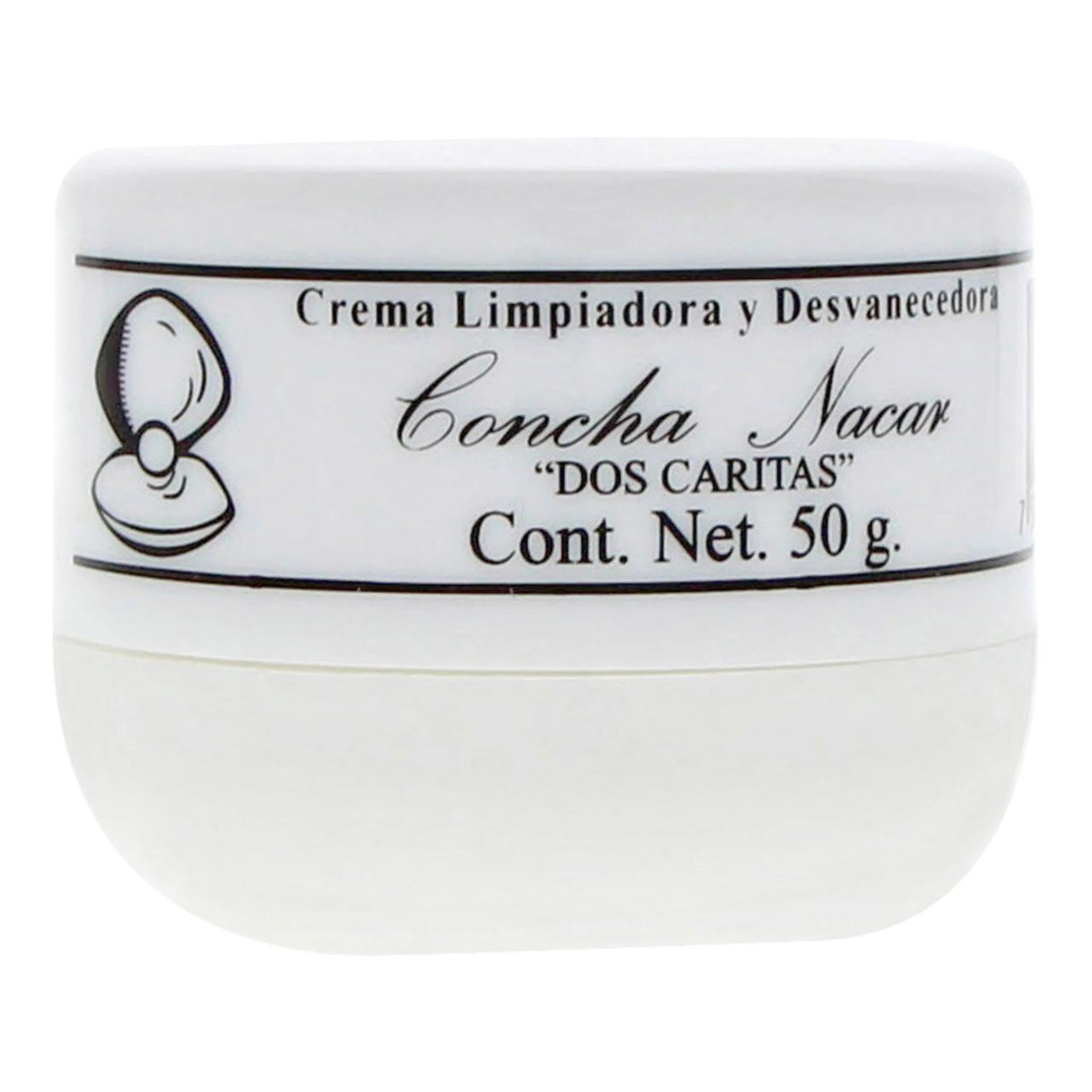Dos Caritas Concha Nacar Crema Limpiadora Y Desvanecedora Con 50 G