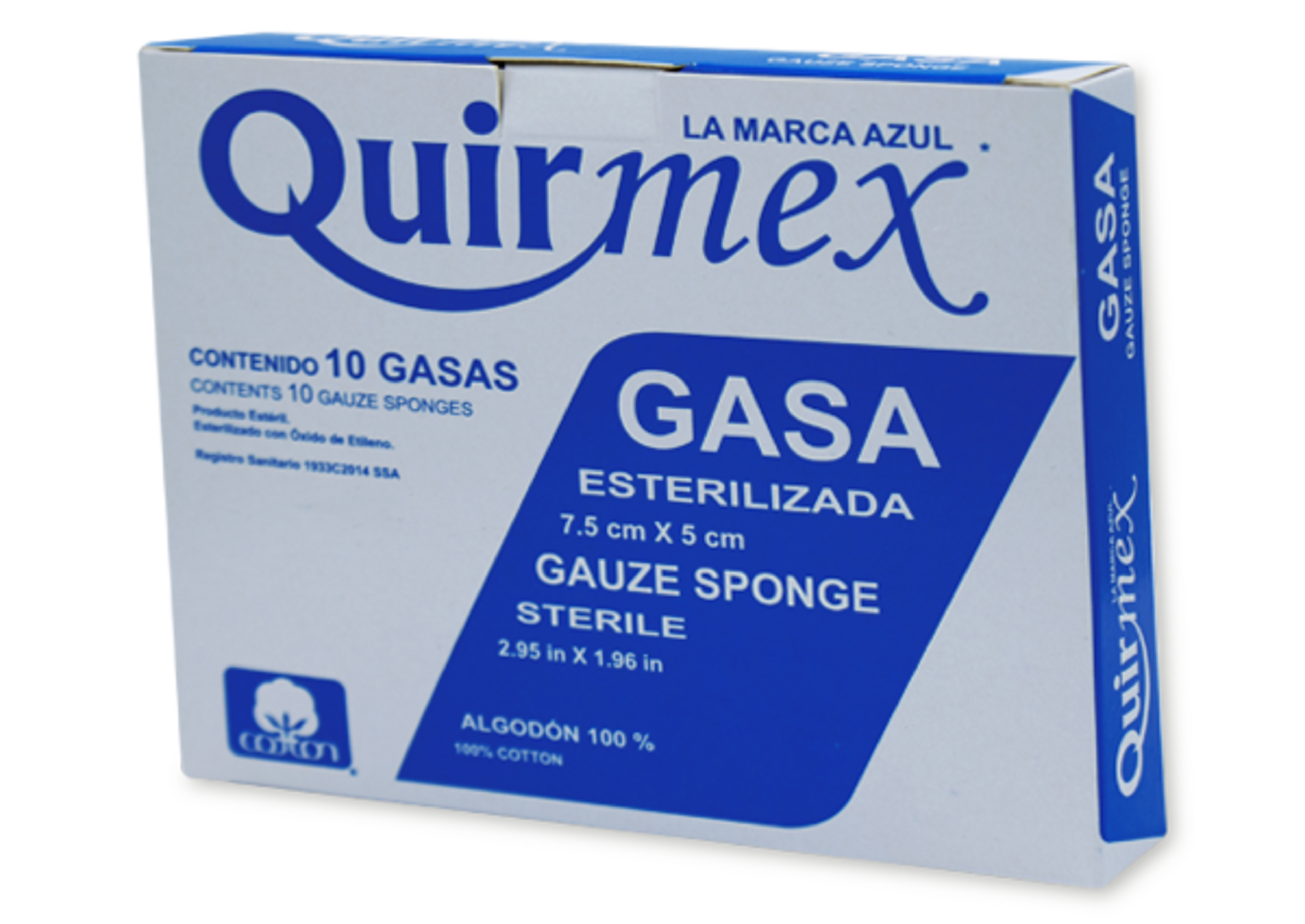 Quirmex Gasa Esterilizada 7.5Cmx5M 10 Gasas