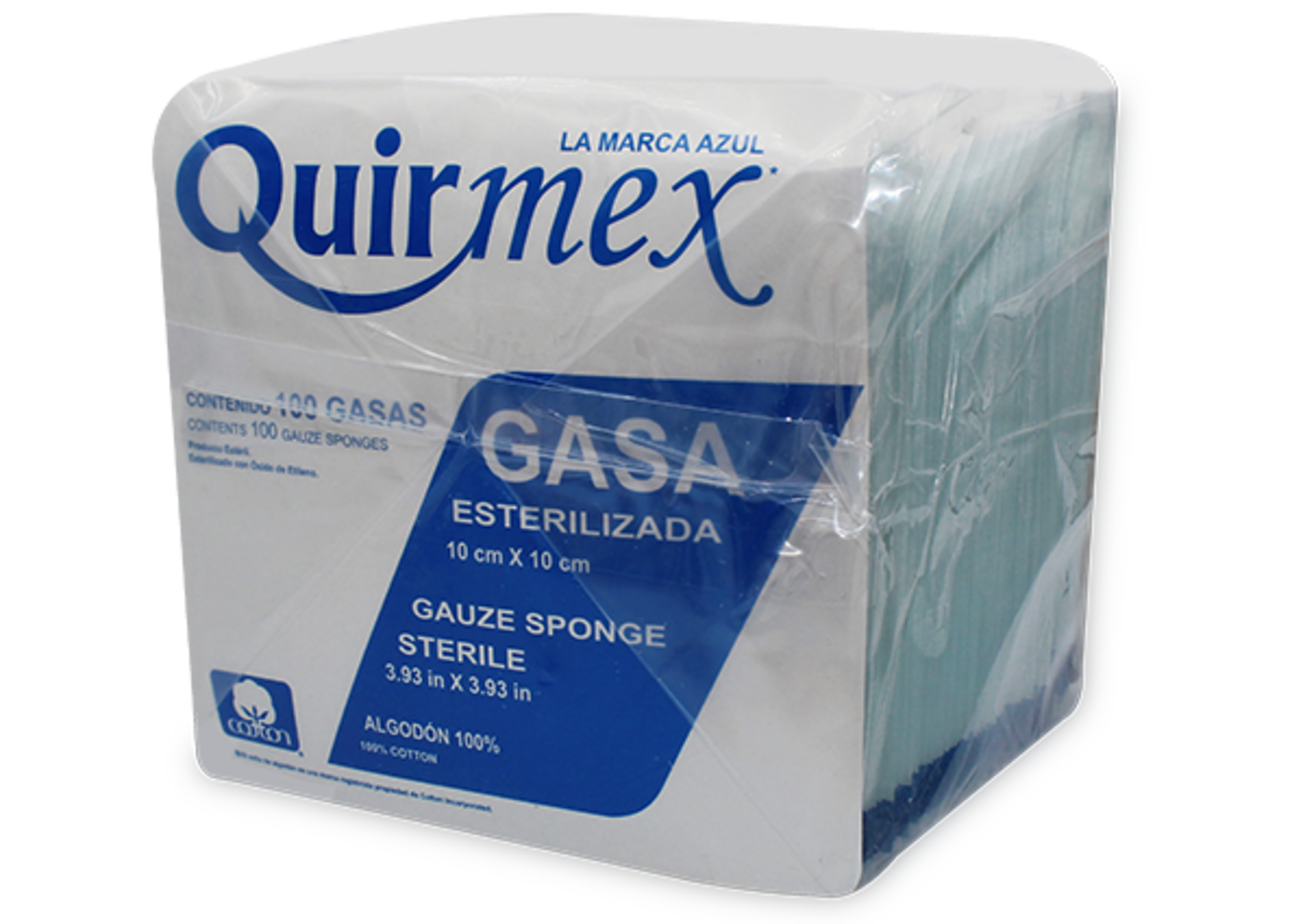 Quirmex Gasa Esterilizada 10X10Cm 100 Gasas