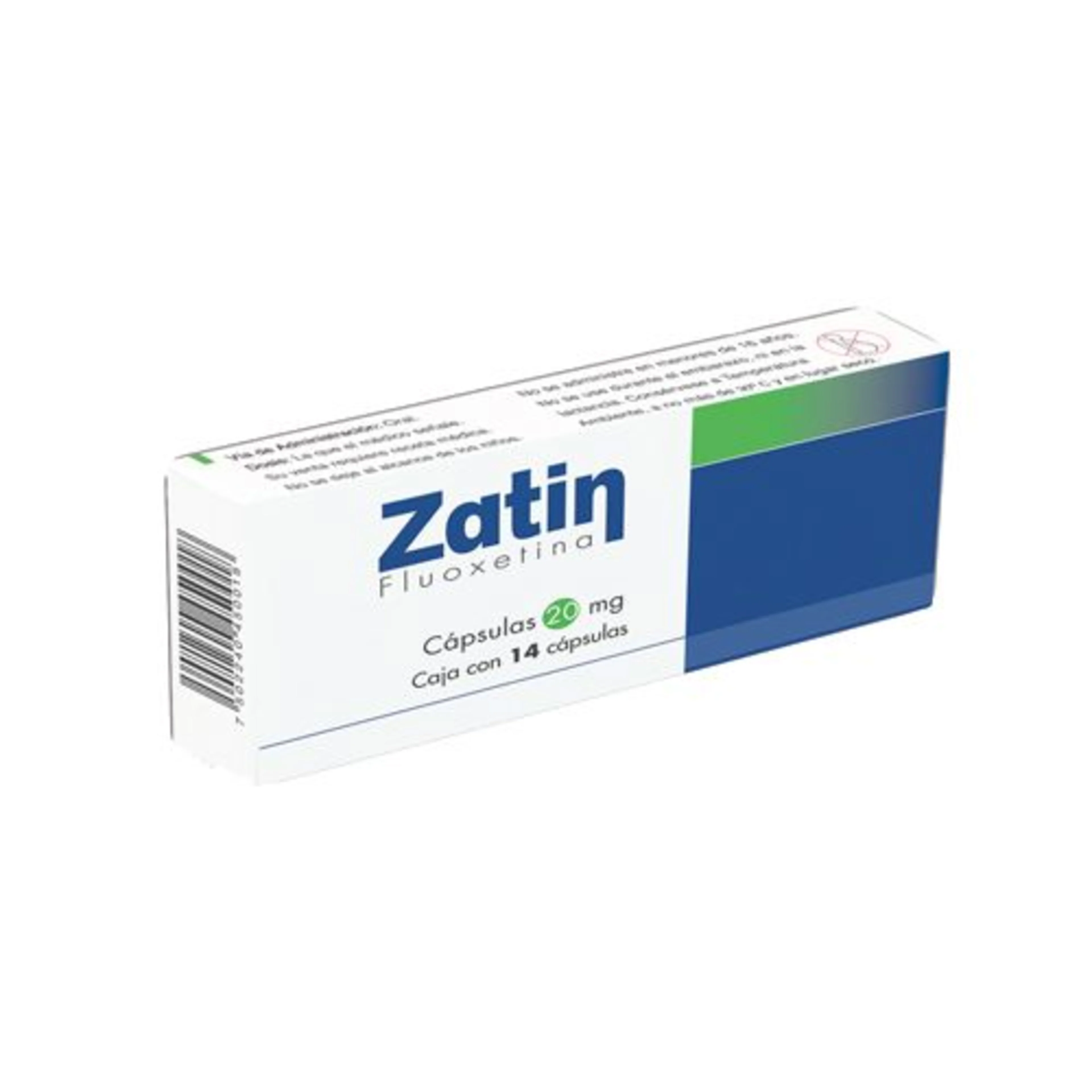 Zatin 20 Mg Con 14 Cápsulas