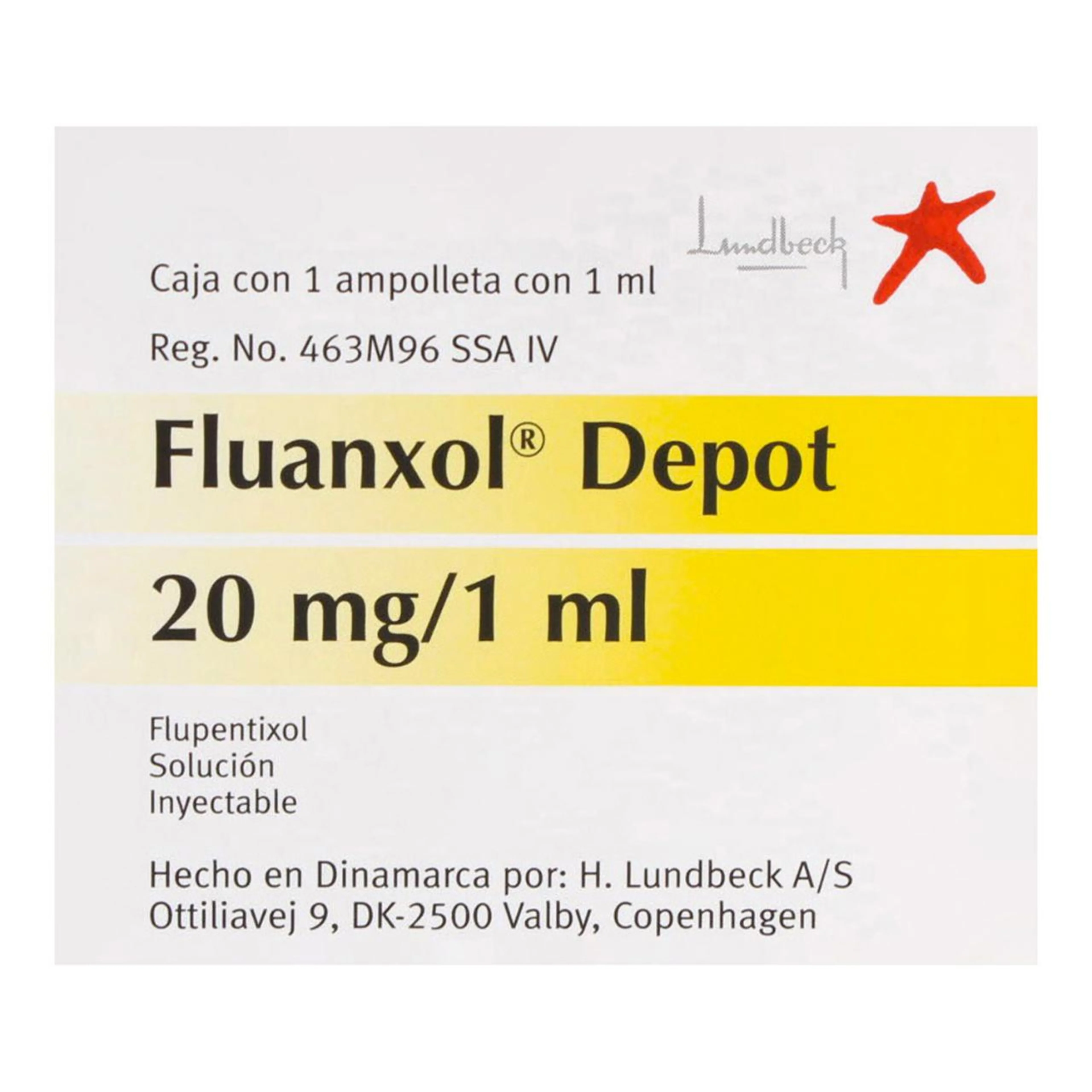 Fluanxol 20 Mg Con 1 Solución Inyectable
