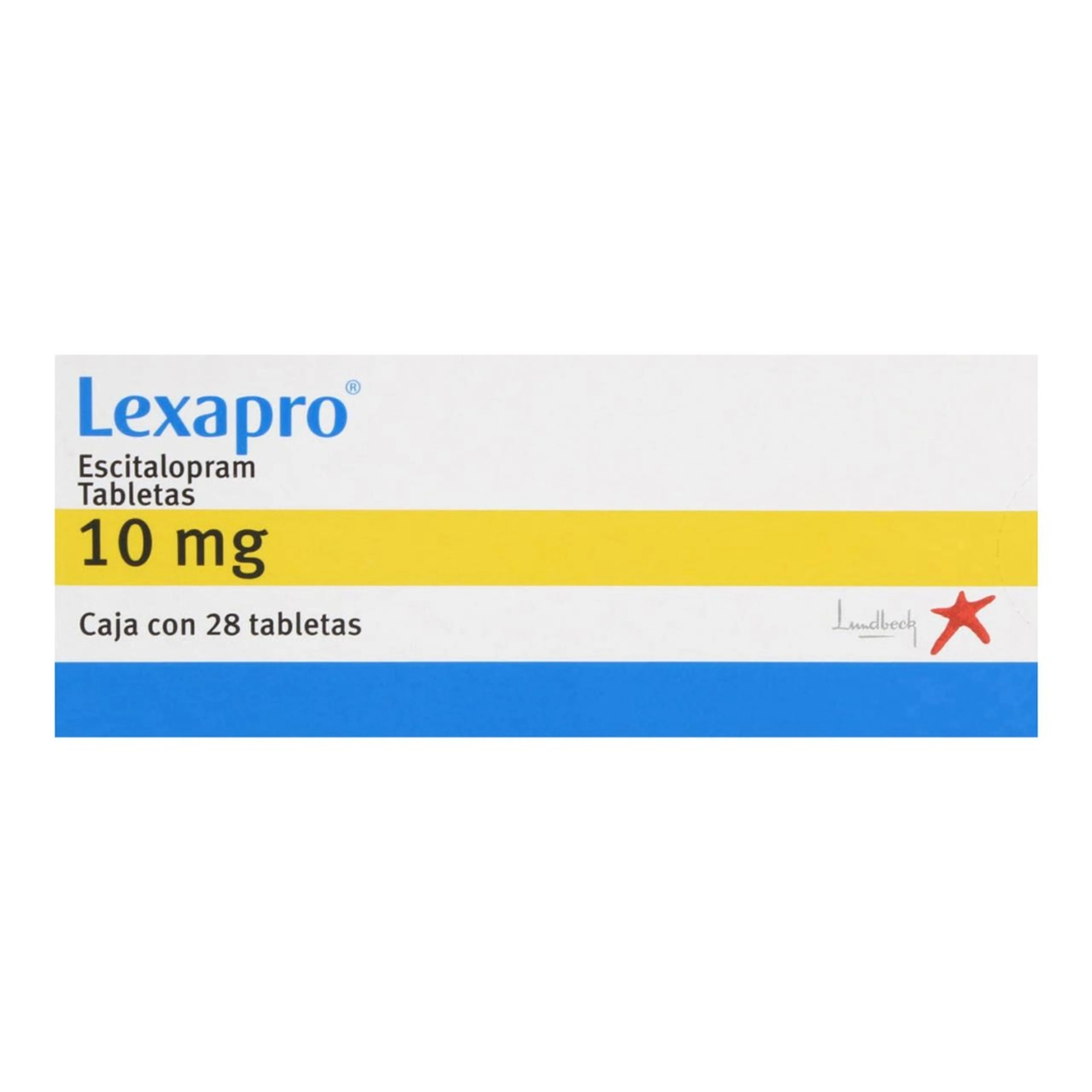 Lexapro 10 Mg Con 28 Tabletas