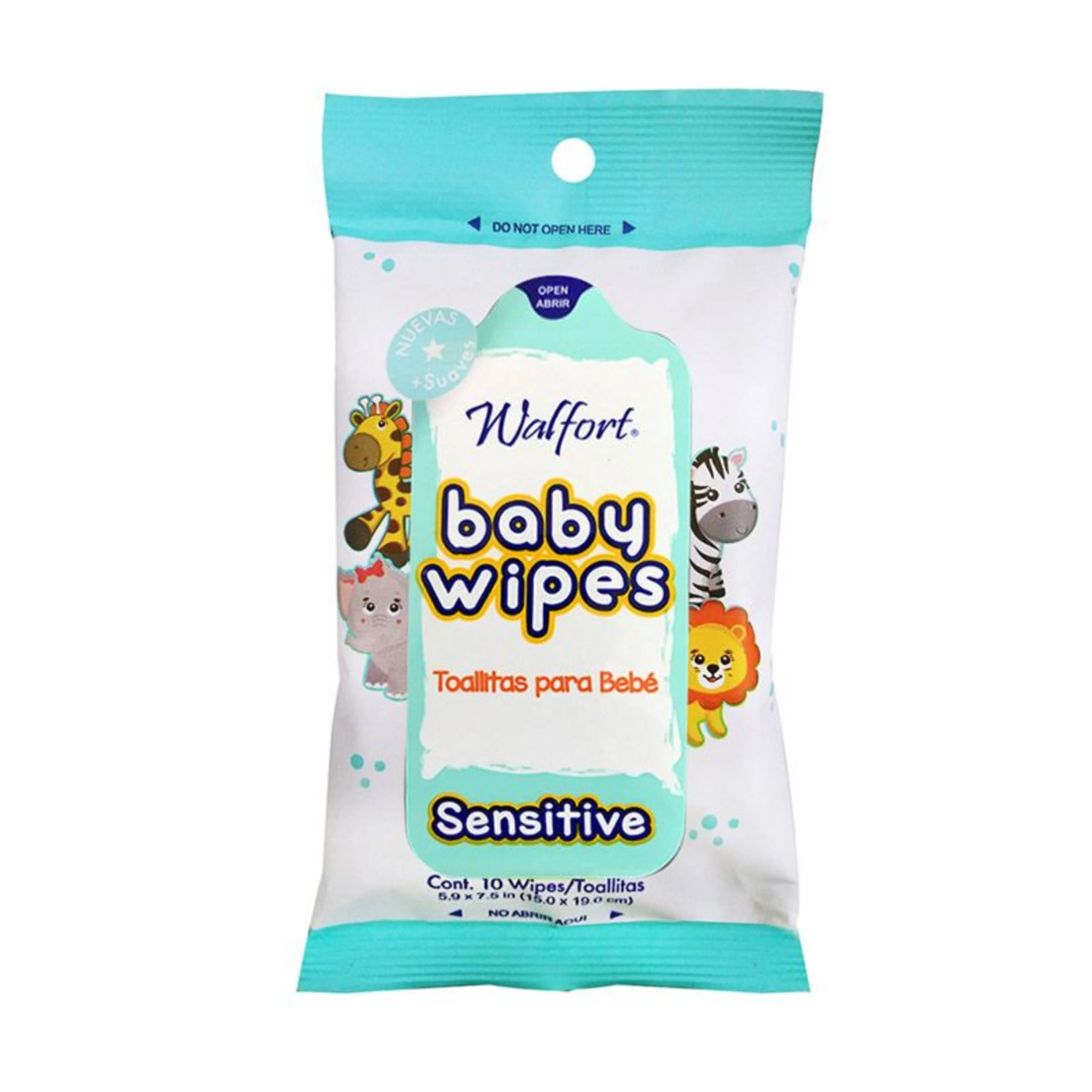 Walfort Baby Sensitive Toallitas Húmedas Para Bebés 10 Piezas Bolsa