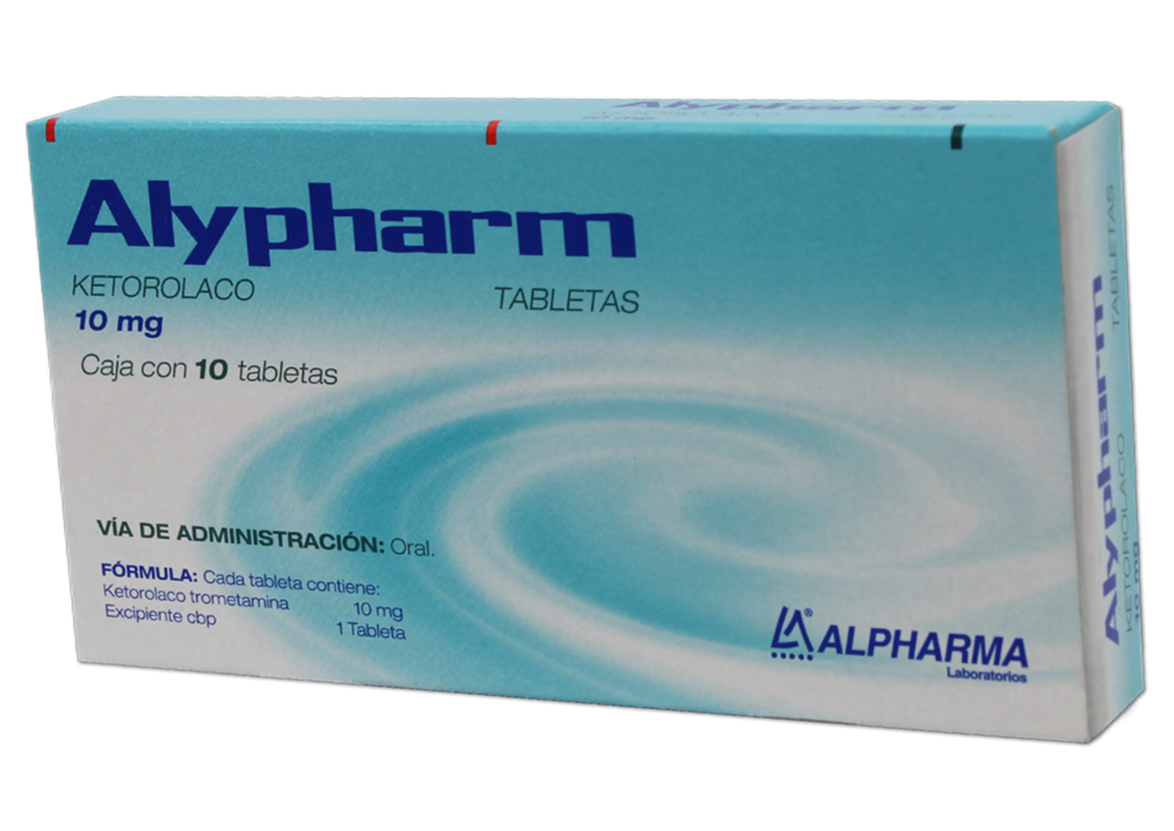 Alypharm ketorolaco 10 mg con 10 tabletas