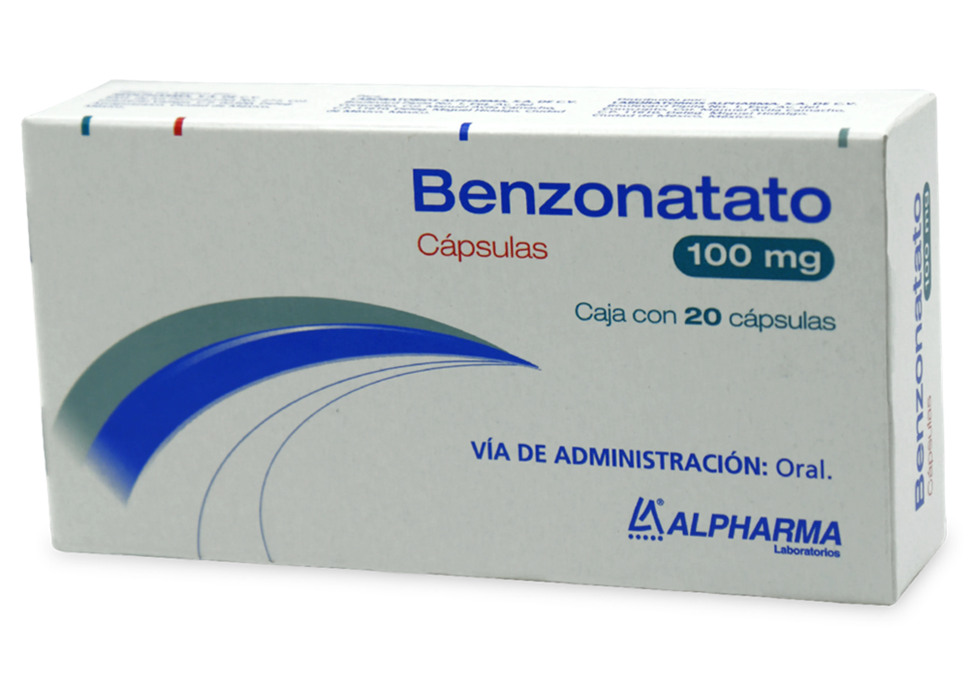 Benzonatato 100 Mg Con 20 Cápsulas (Alpharma)