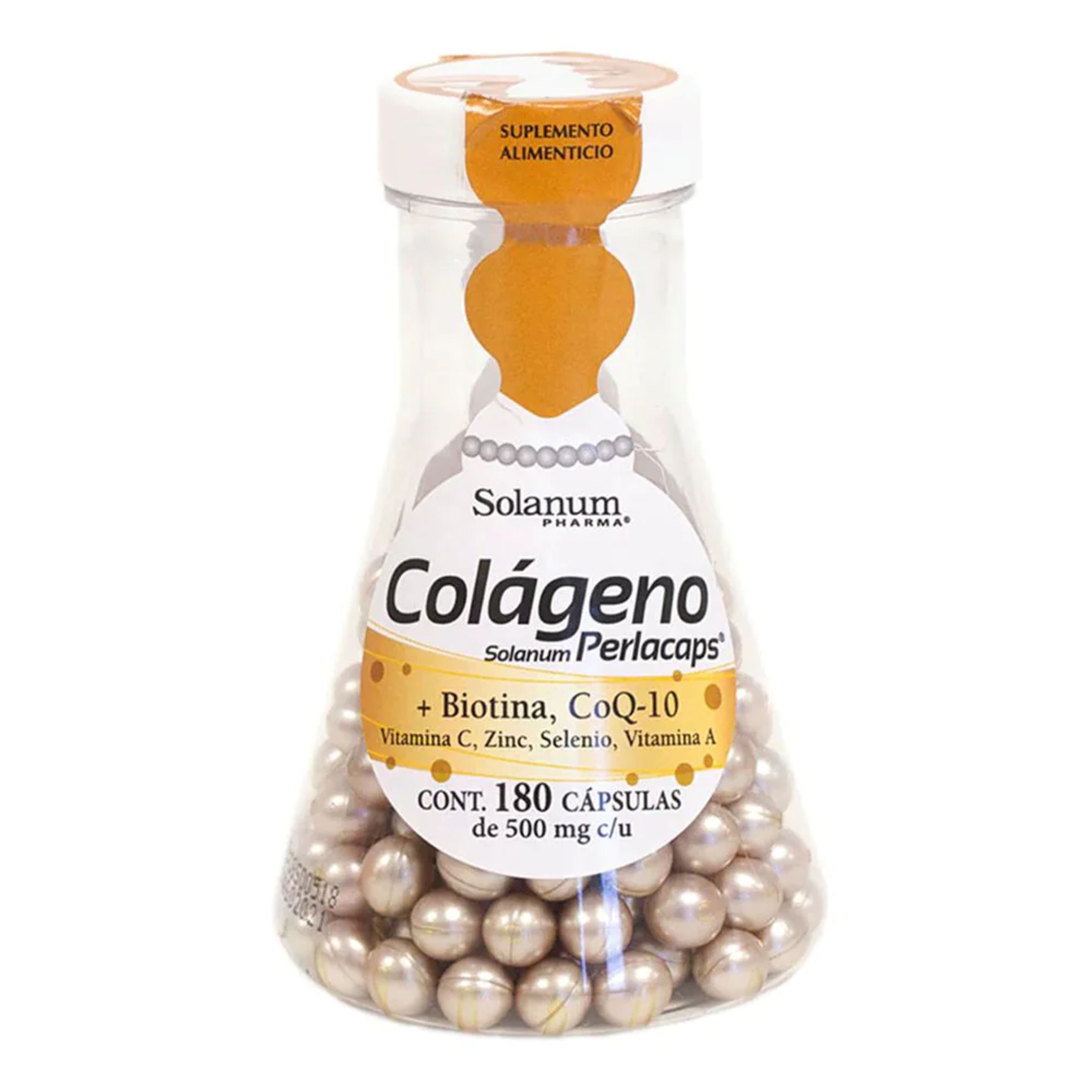 Solanum colageno perlacaps biotina 180 cápsulas