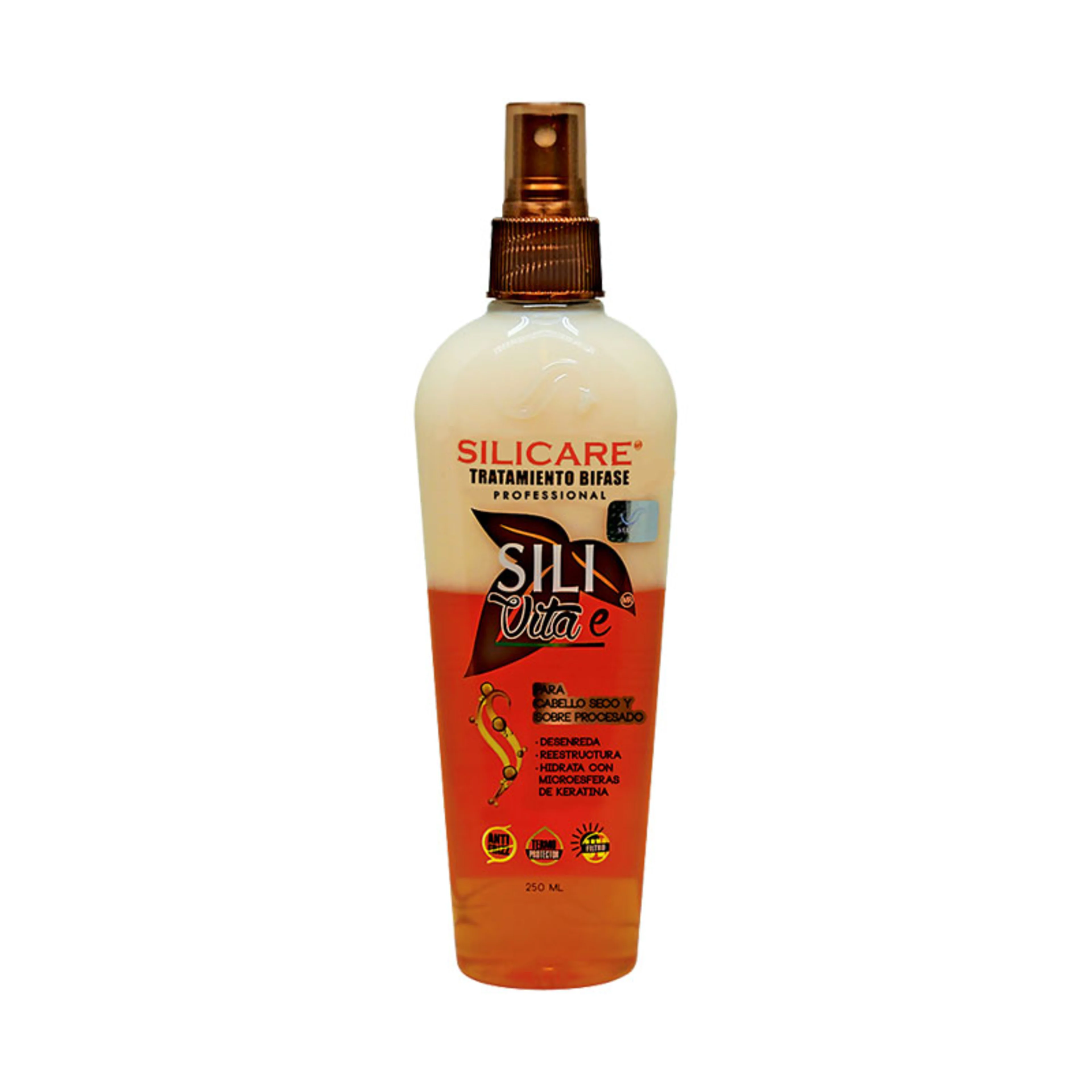 Silicare sili vitae tratamiento bifase con microesferas de keratina 250 ml atomizador