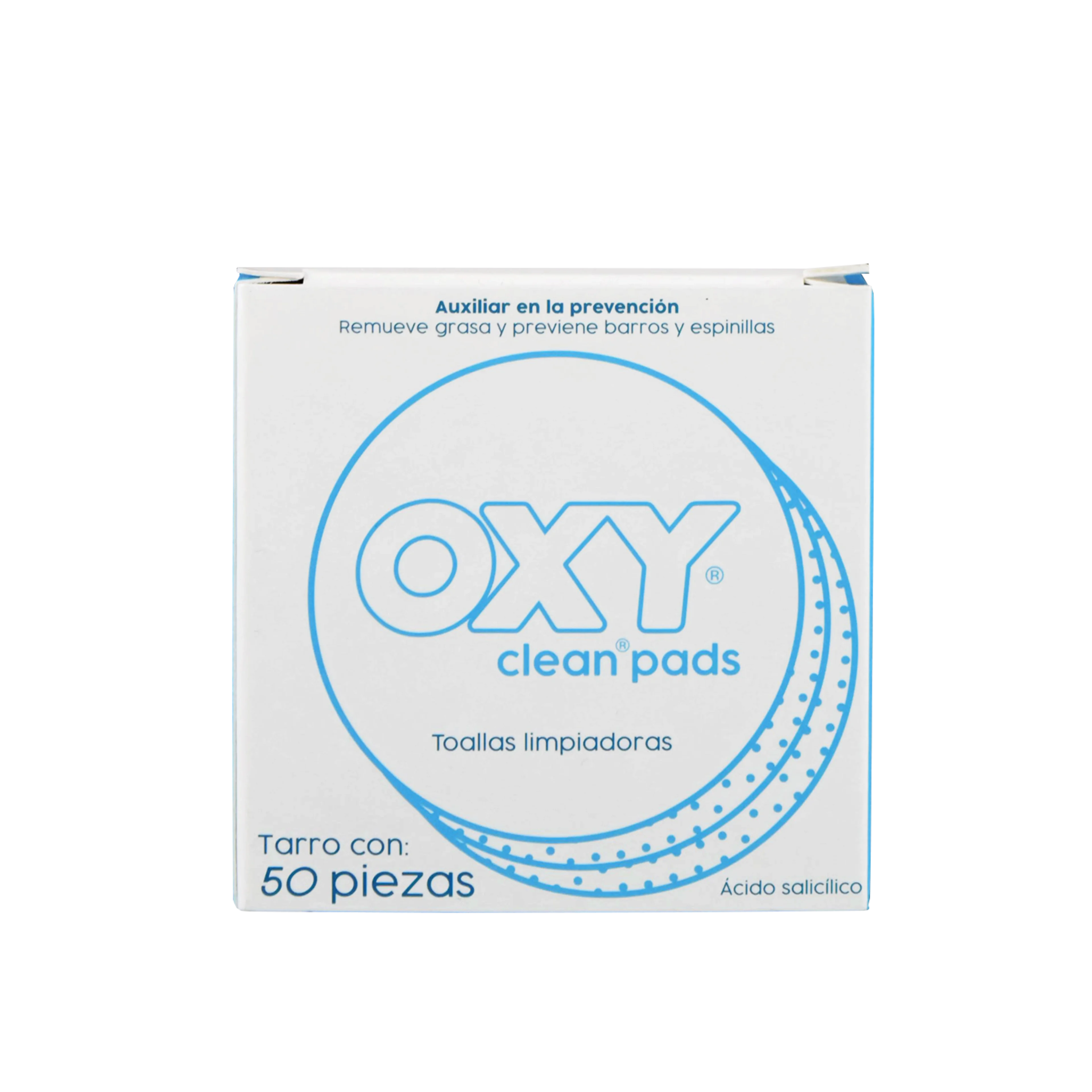 Oxy Clean Pads Ácido Acetilsalicílico Toallitas Limpiadoras Con 50 Piezas