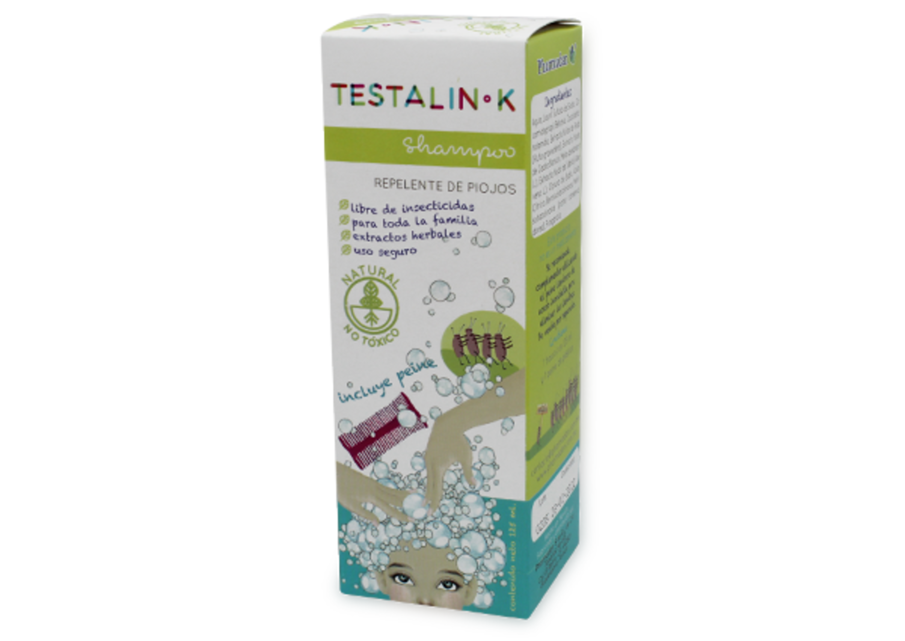 Testalin-K Con Peine 1 Shampoo 125 Ml