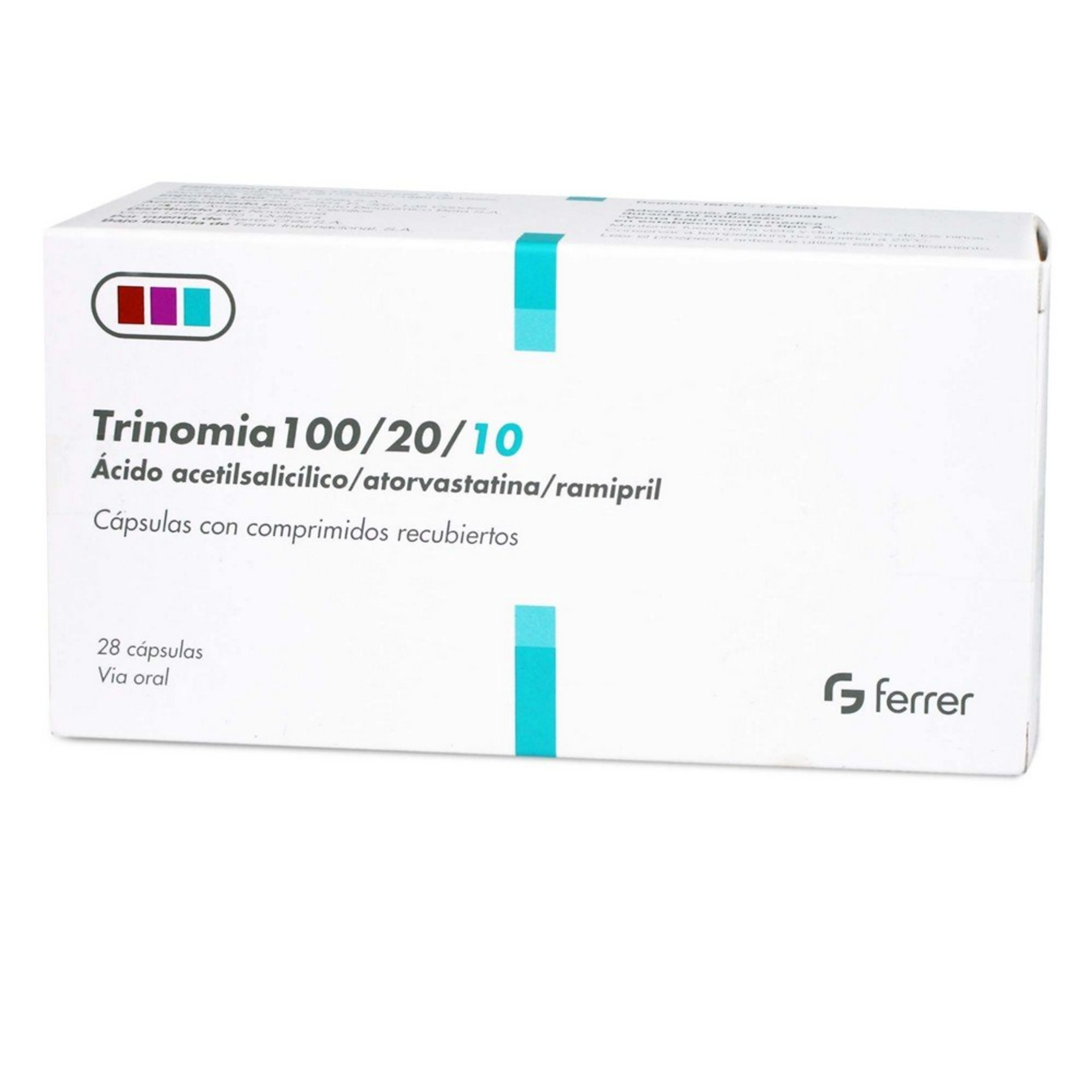 Trinomia 100/20/10Mg Con 28 Cápsulas
