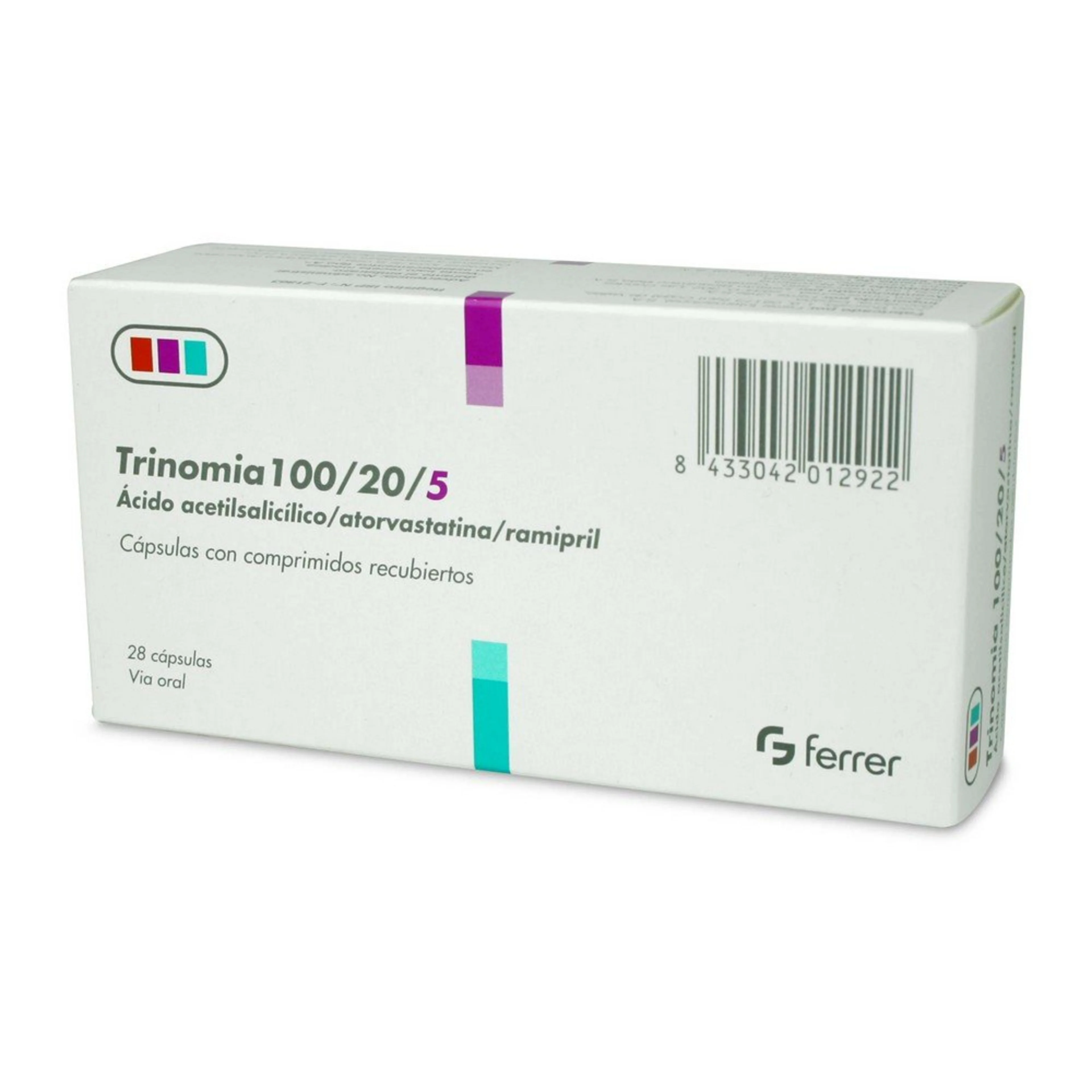Trinomia 100/20/5 Mg Con 28 Cápsulas