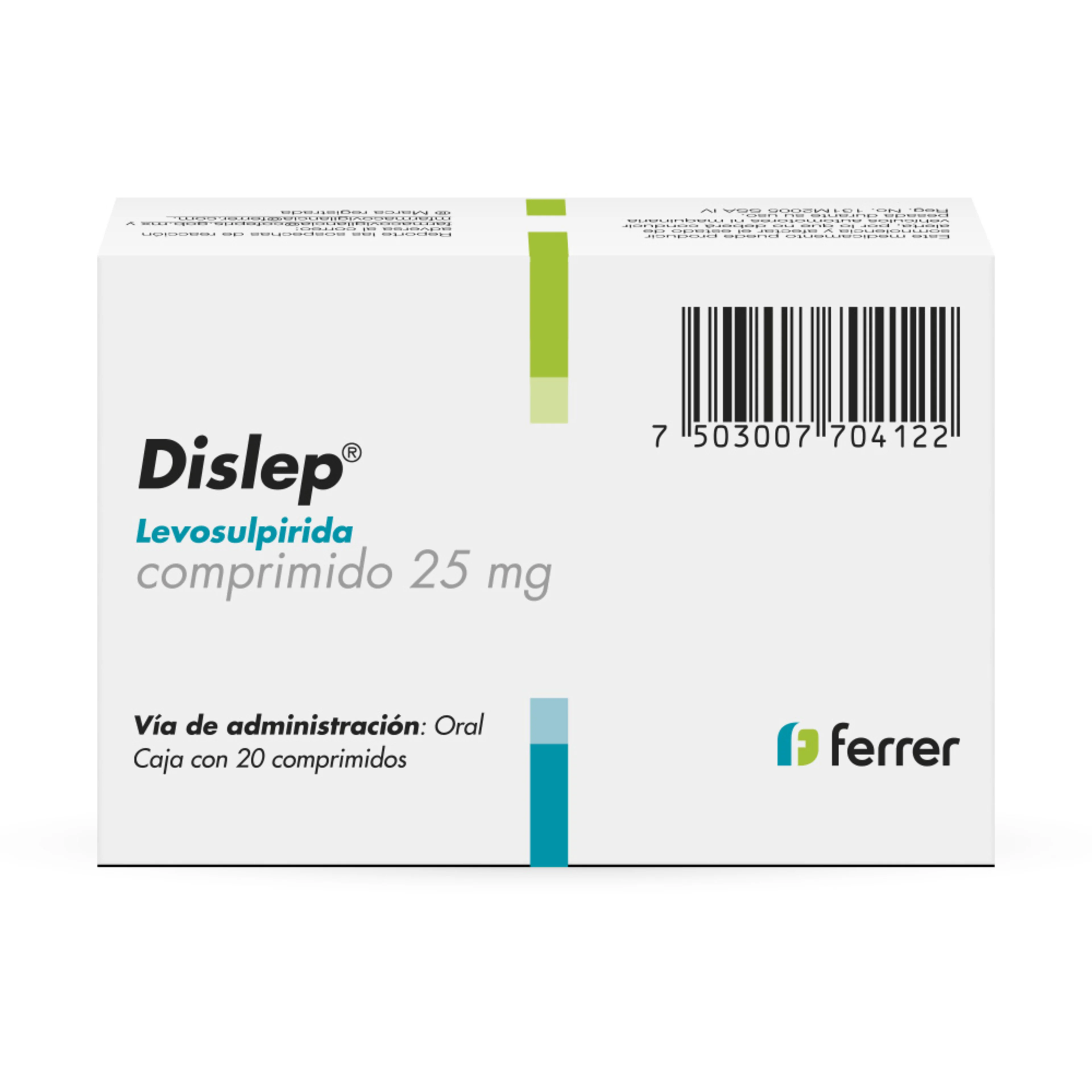 Dislep 25 Mg Con 60 Comprimidos