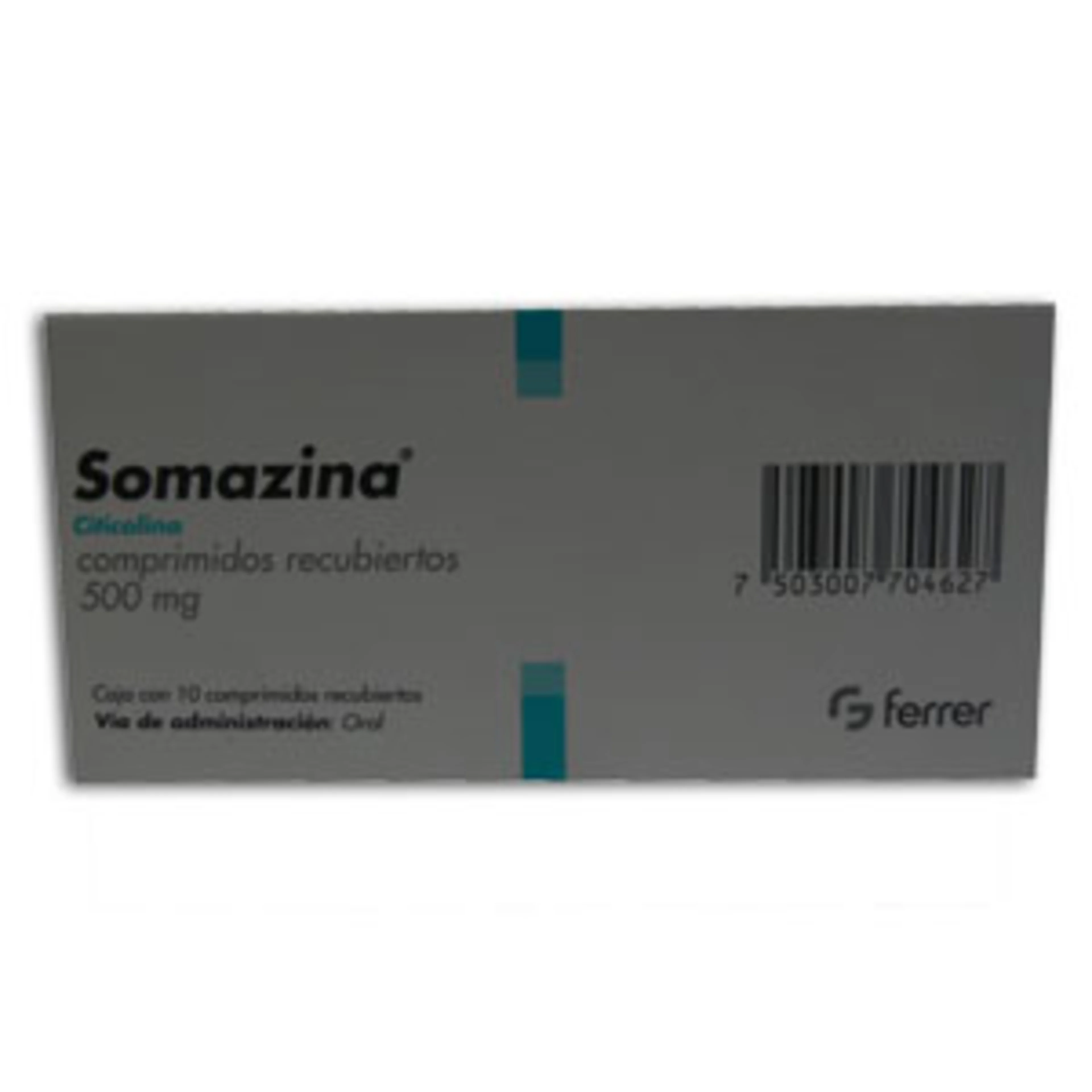 Somazina 500 Mg Con 10 Comprimidos