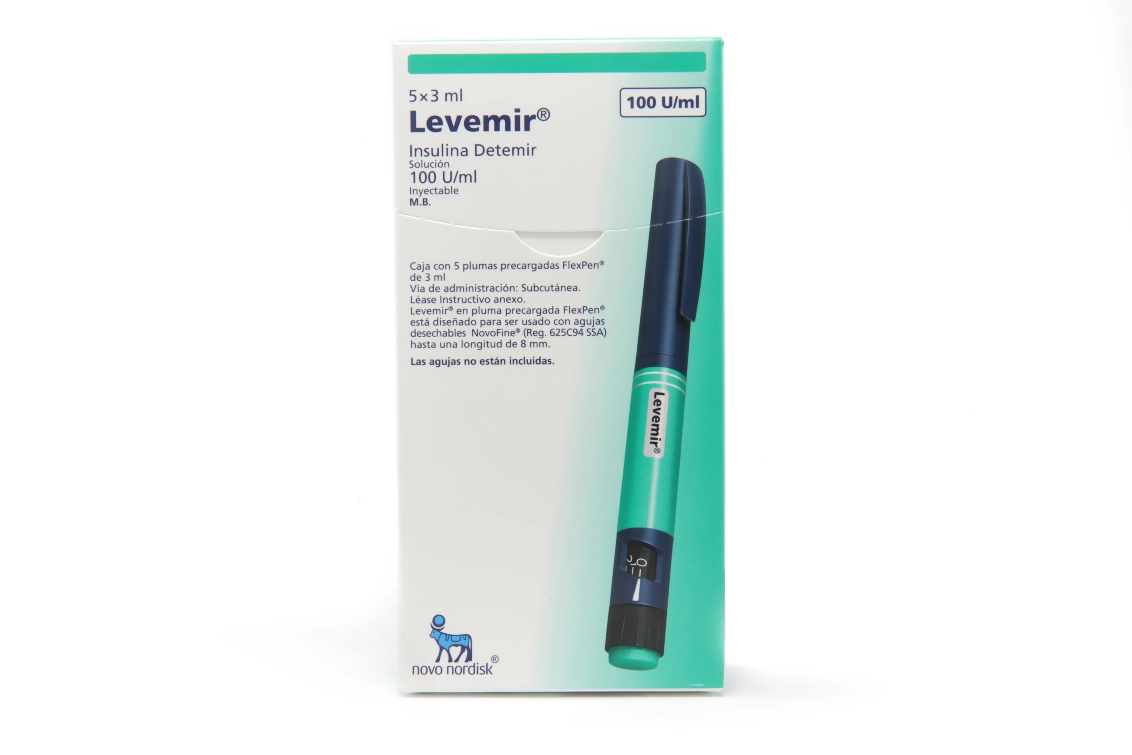 Levemir Flexpen 100 Ui Con 5 Plumas Prellenadas