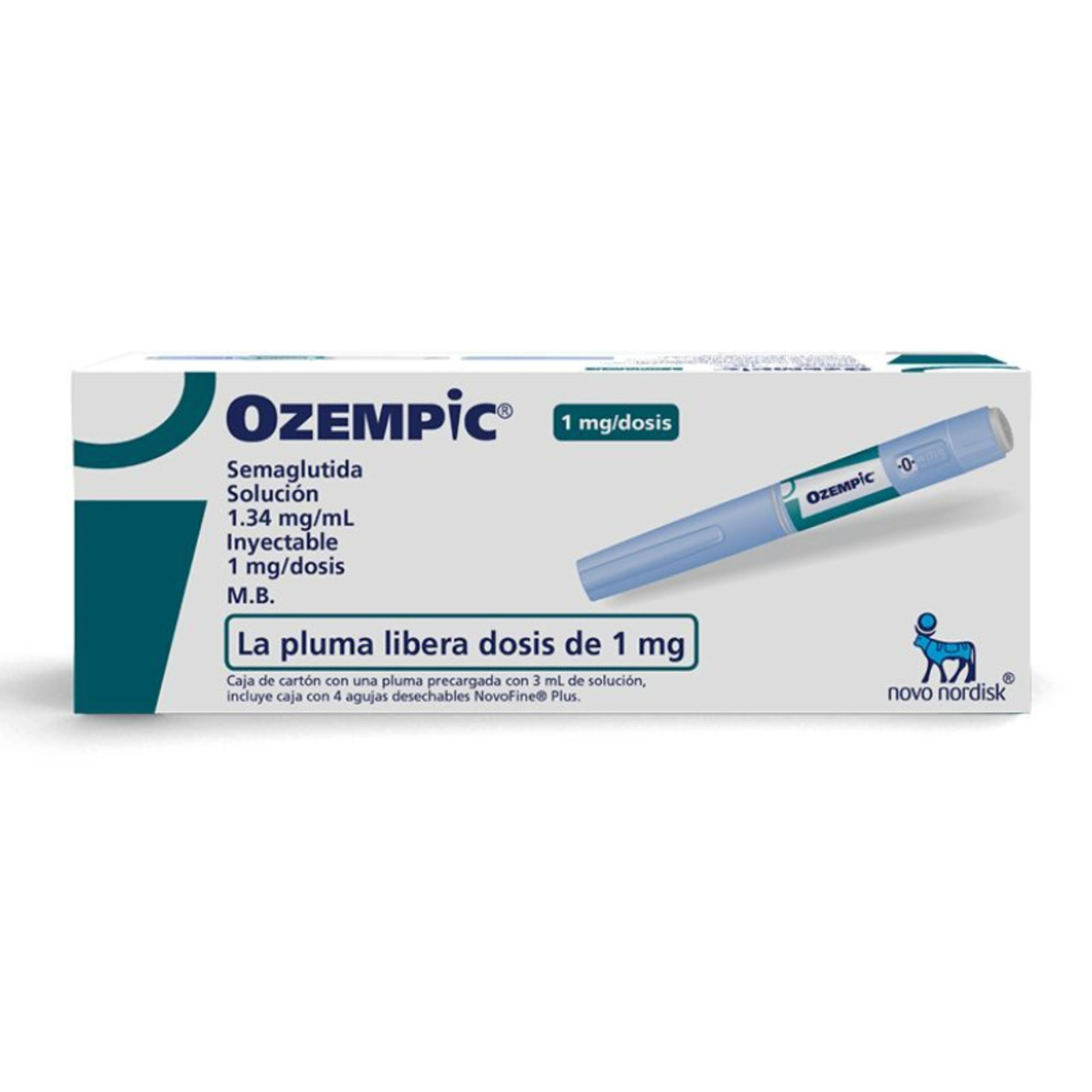 Ozempic 1.34 Mg Solución Inyectable Con 1 Pluma Precargada 3 Ml
