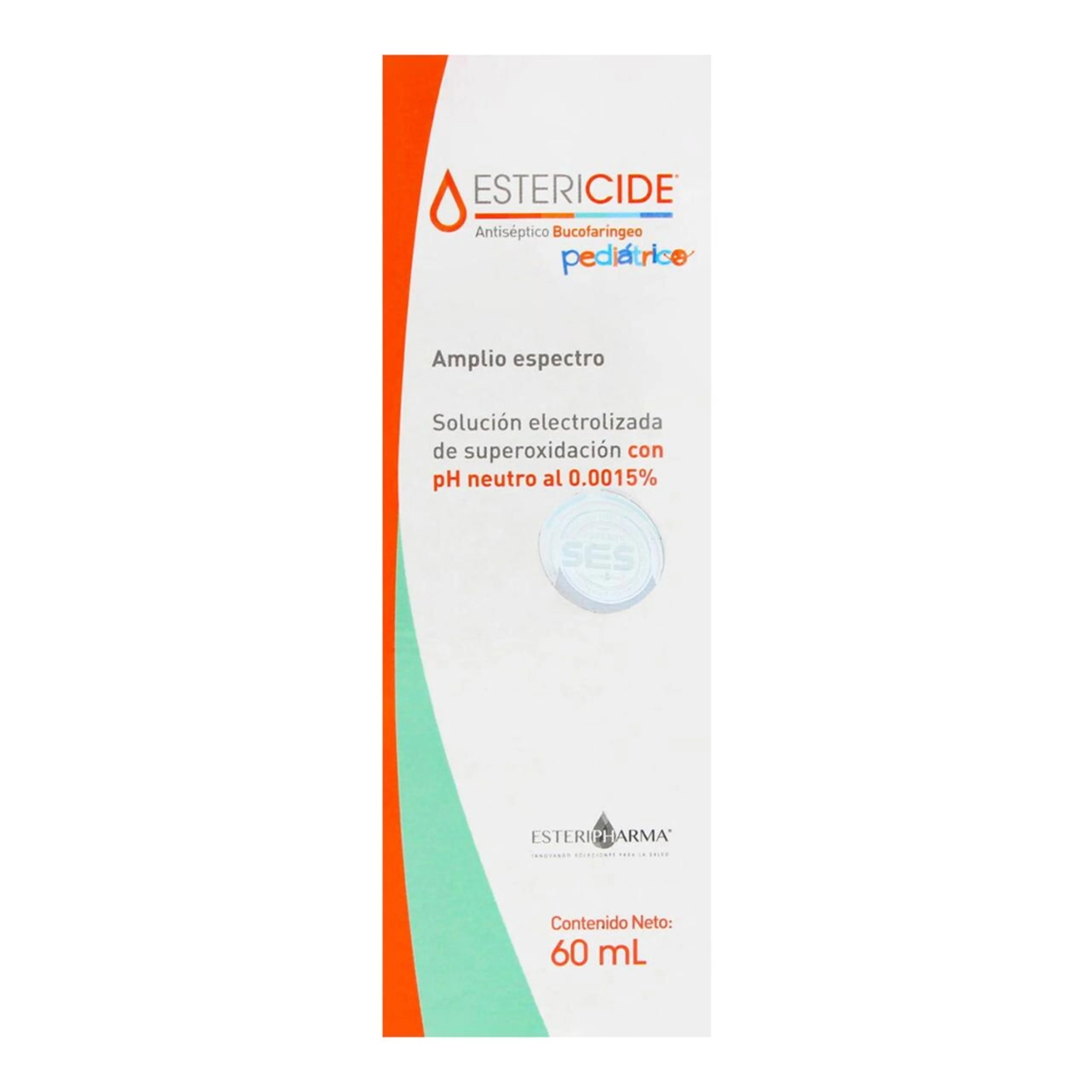 Estericide Antiséptico Bucofaríngeo Pediátrico Solución Frasco 60 Ml