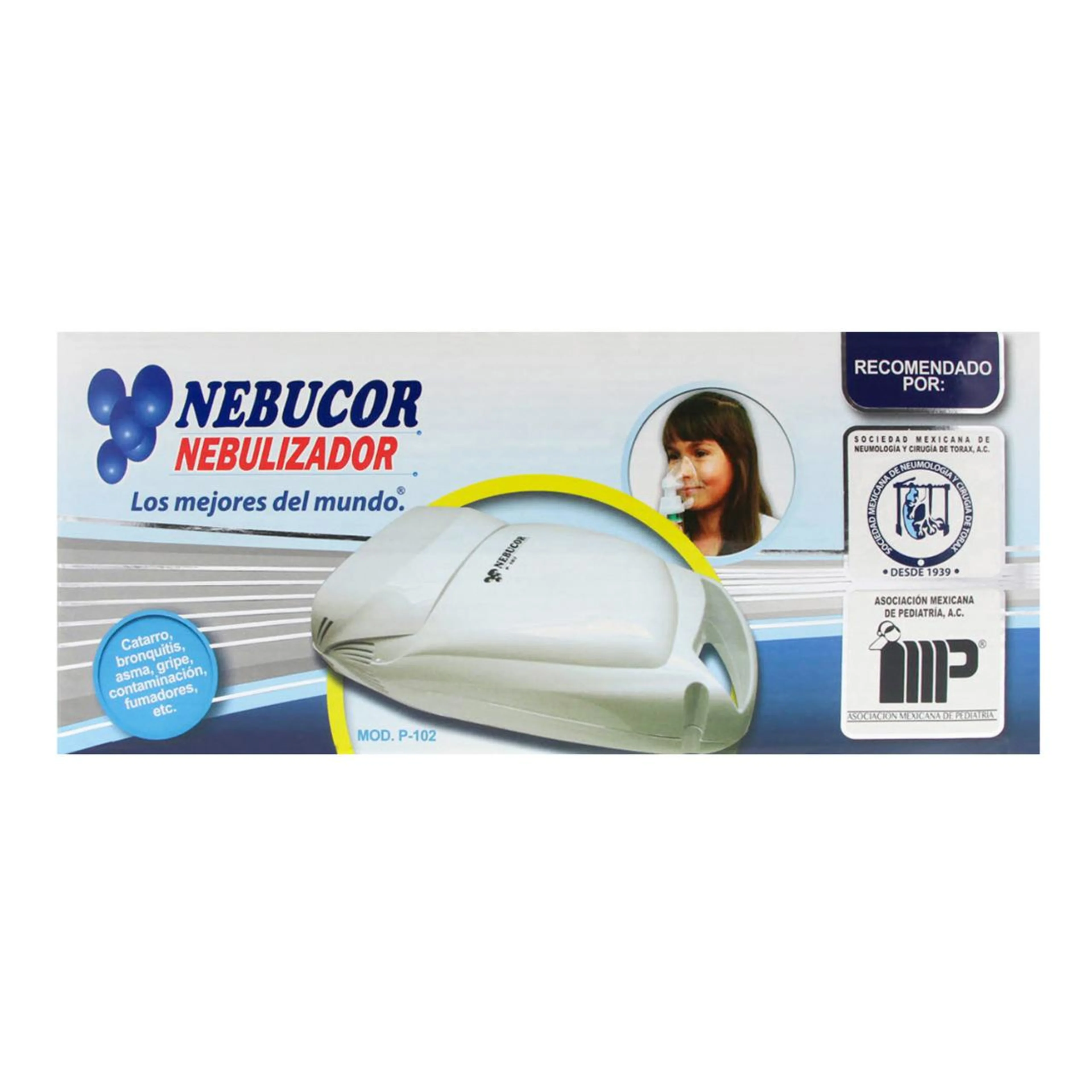 Nebulizador de compresor Nebucor P-102 con 1 pieza