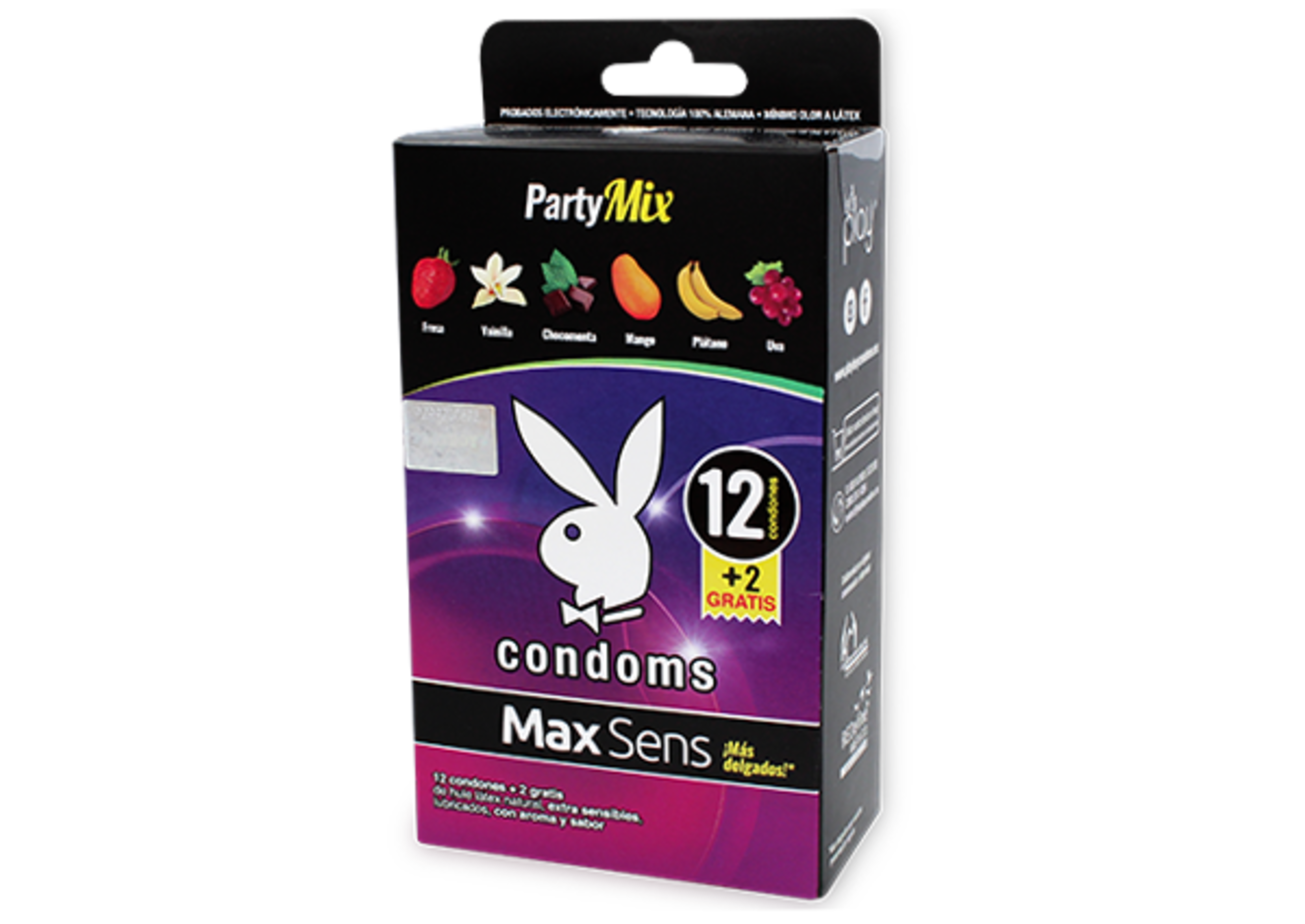 Playboy Condones Max Sens Party Mix Con 12+2 Piezas