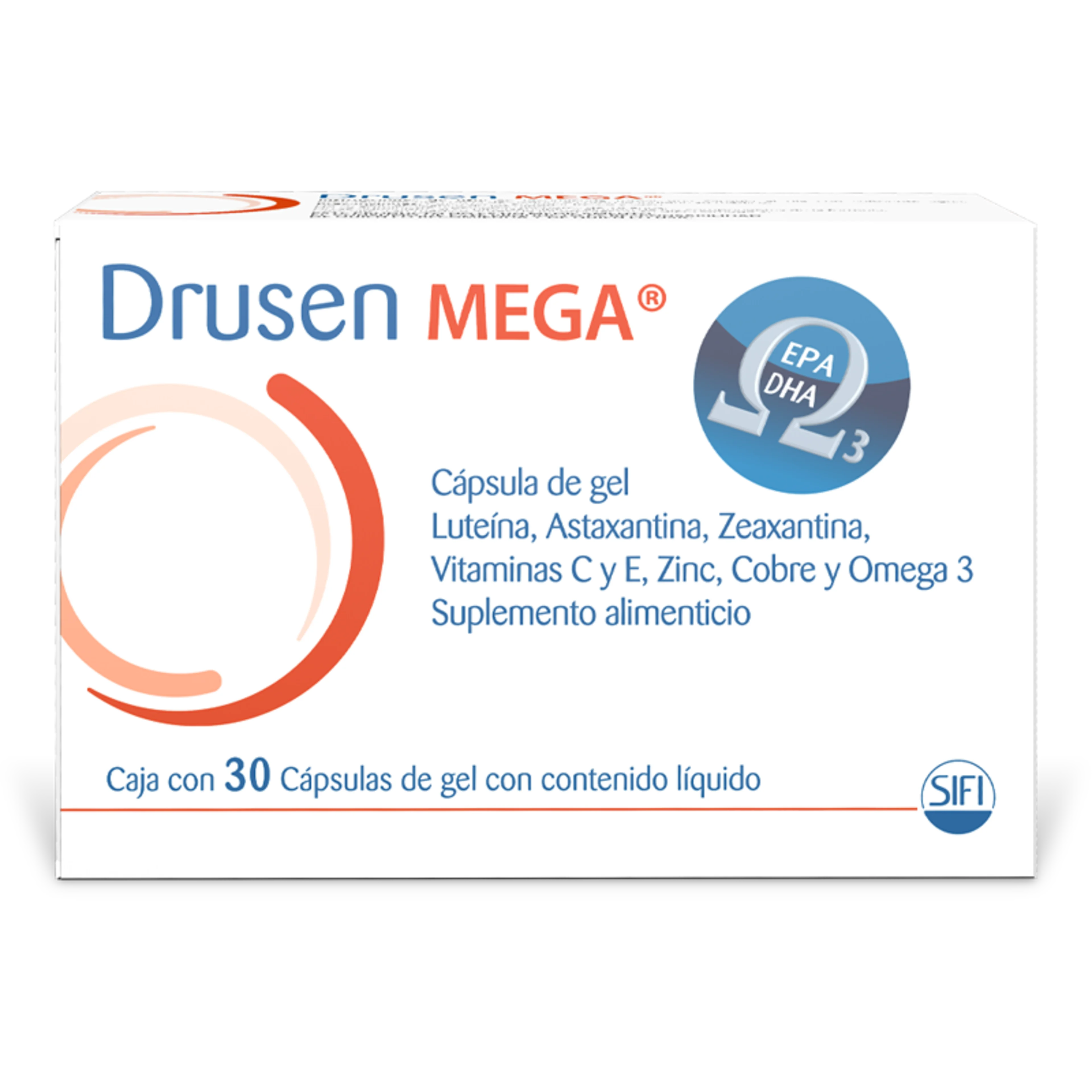 Drusen Mega con 30 Cápsulas de Gel