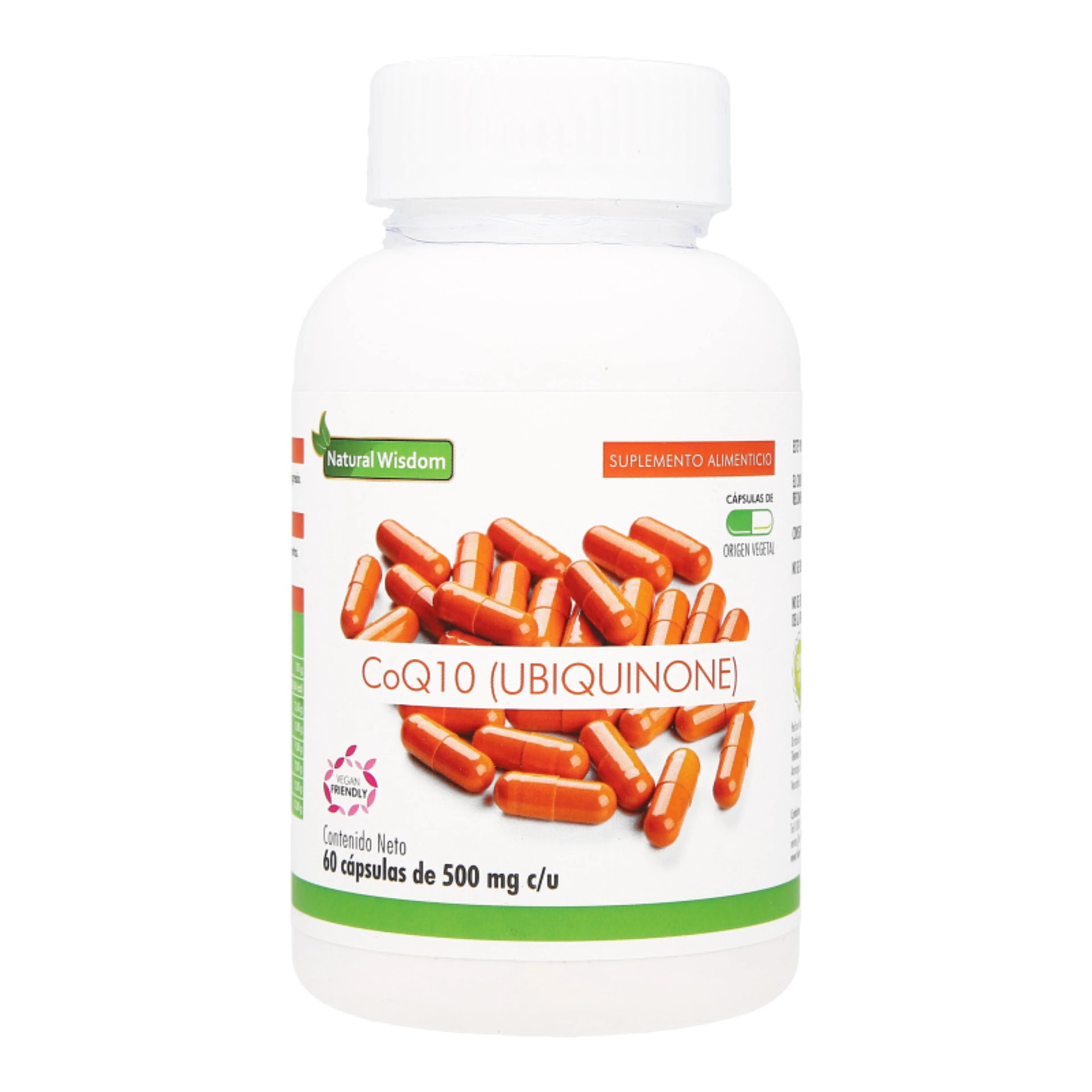 Natural wisdom coq10 (ubiquinone) origen vegetal 60 cápsulas bote