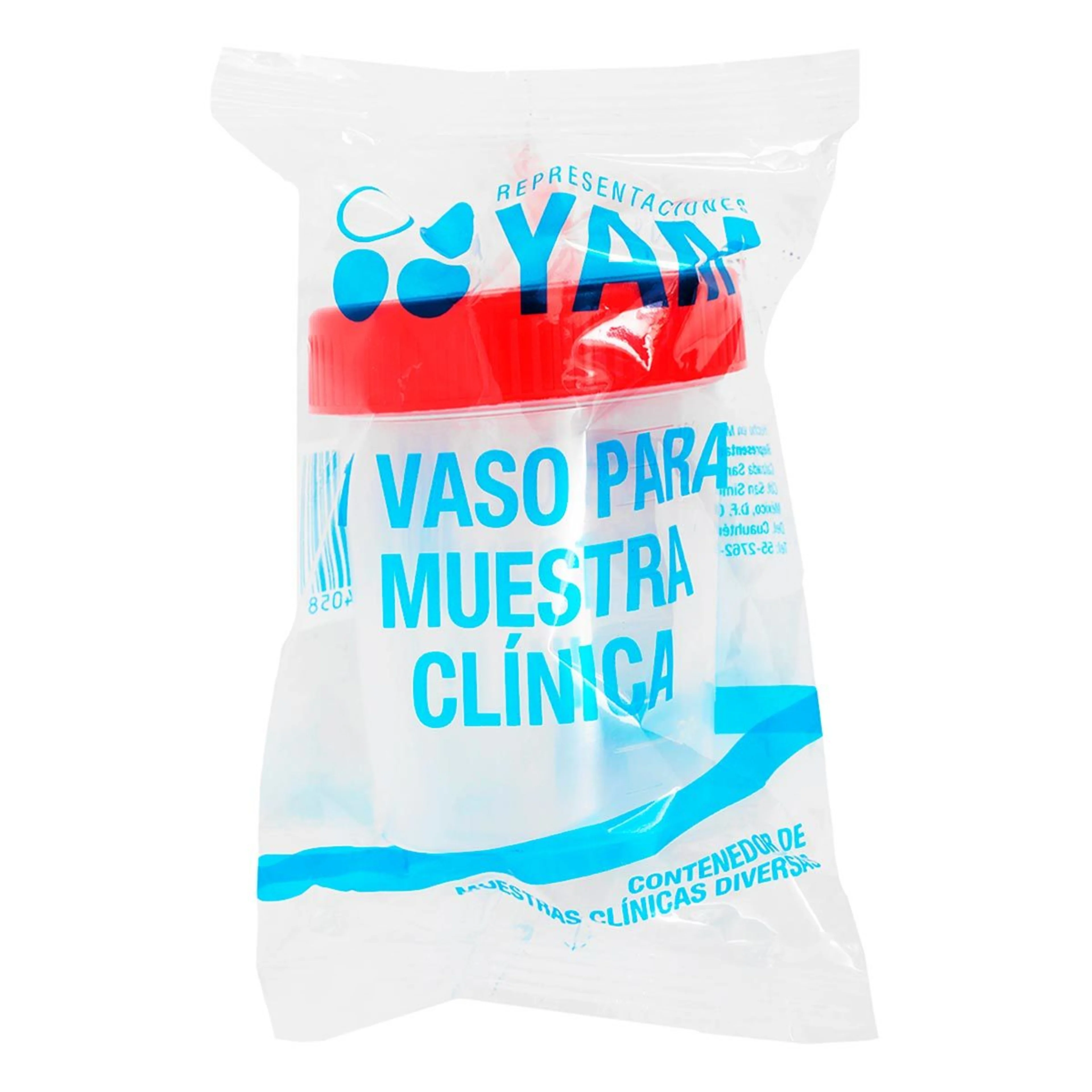 Vaso Para Muestra Clinica Plastico