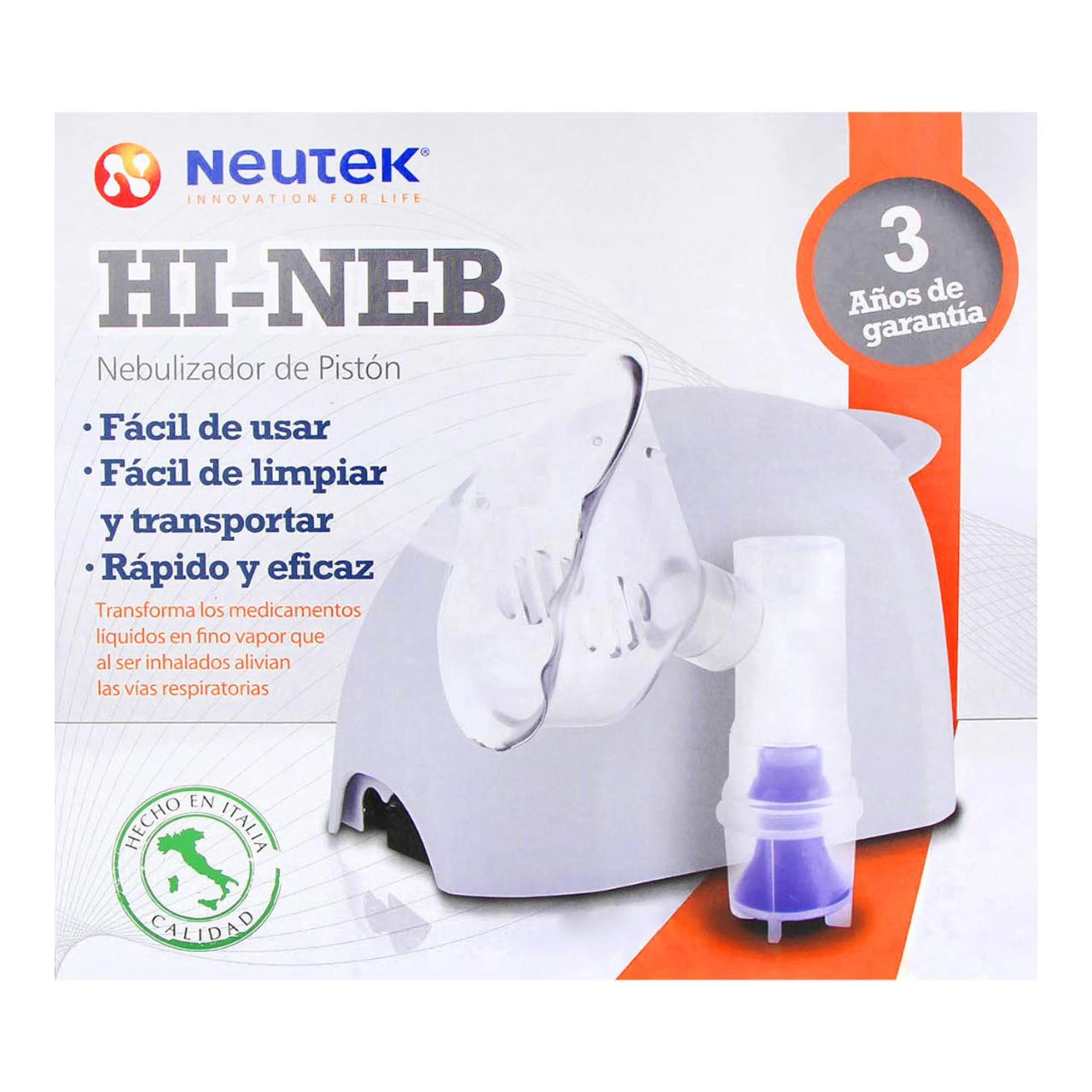 Nebulizador de pistón Neutek HI-NEB con 1 pieza