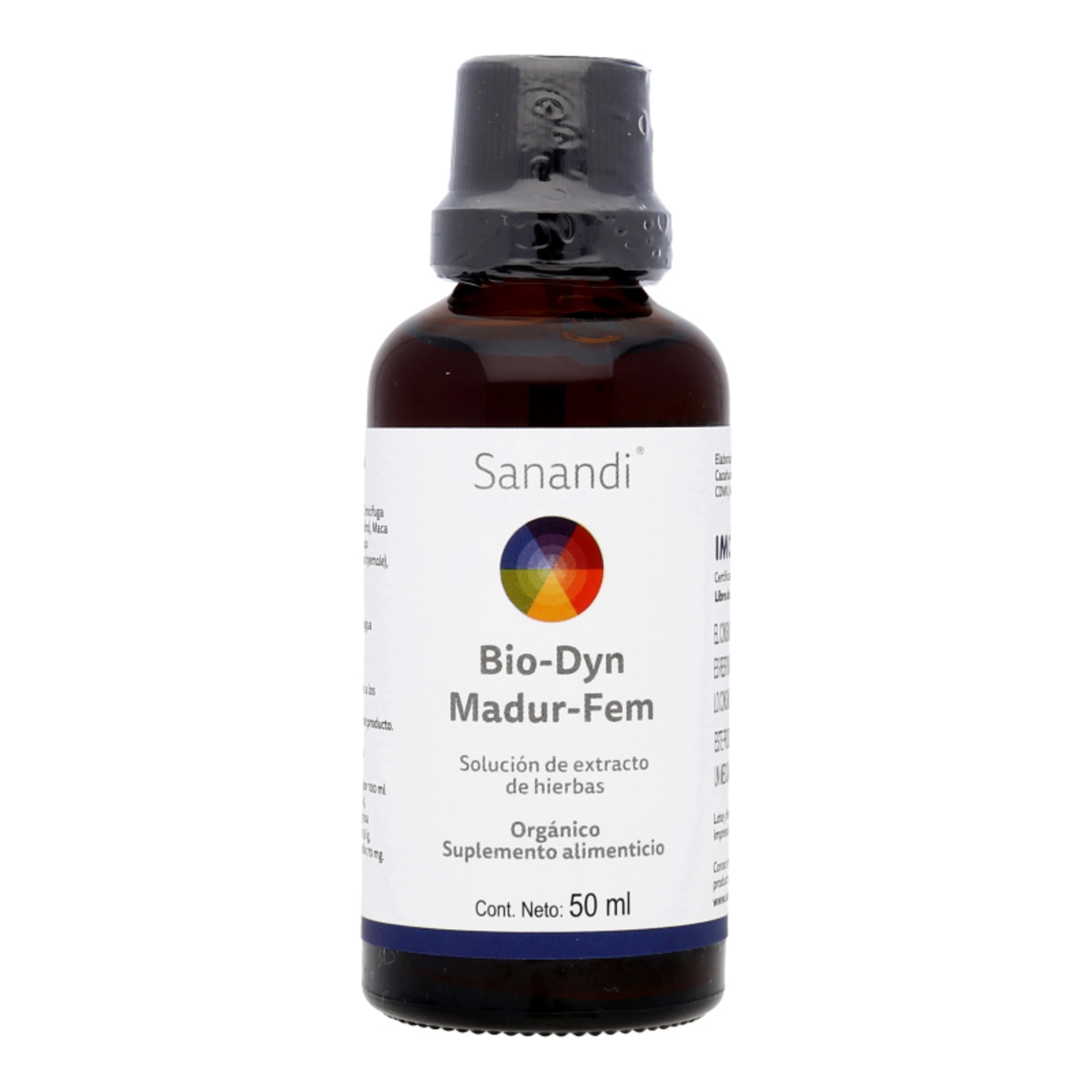 Bio-dyn madur-fem extracto de hierbas orgánico (agave cimicifuga salvia maca) 50 ml frasco