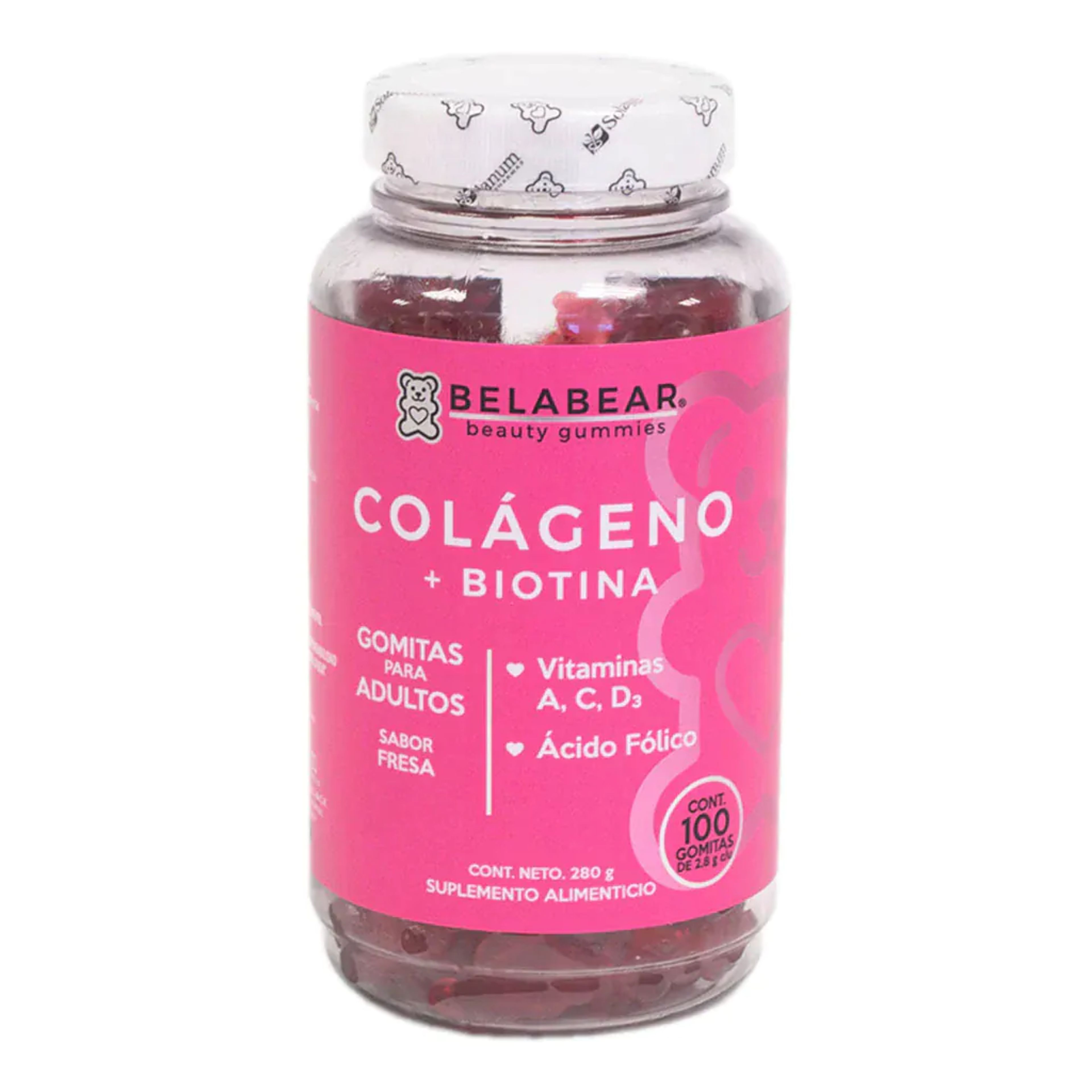 Solanum Belabear Adulto con 100 Gomas Sabor Fresa