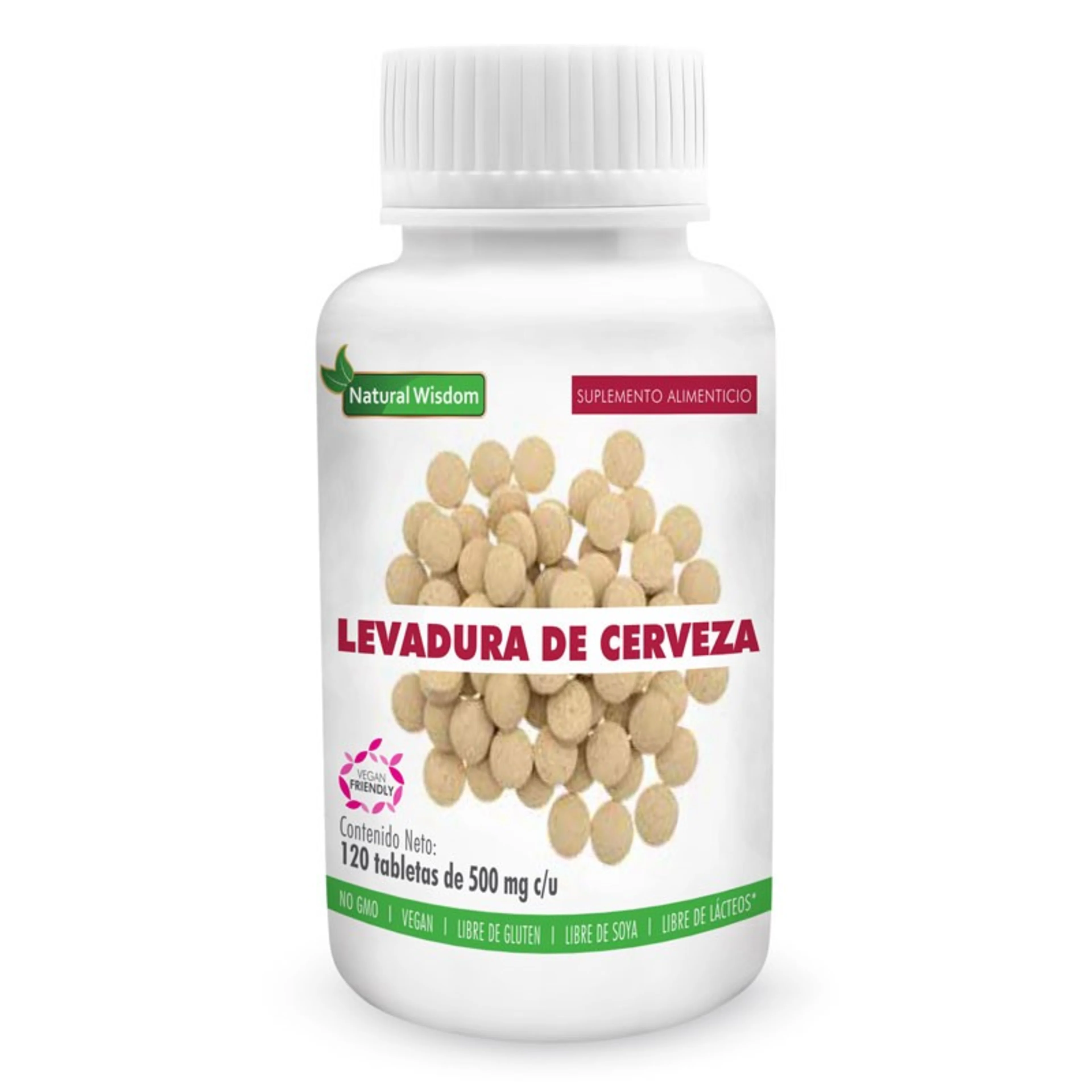Natural wisdom levadura de cerveza 120 frasco levadura de cerveza 840 mg