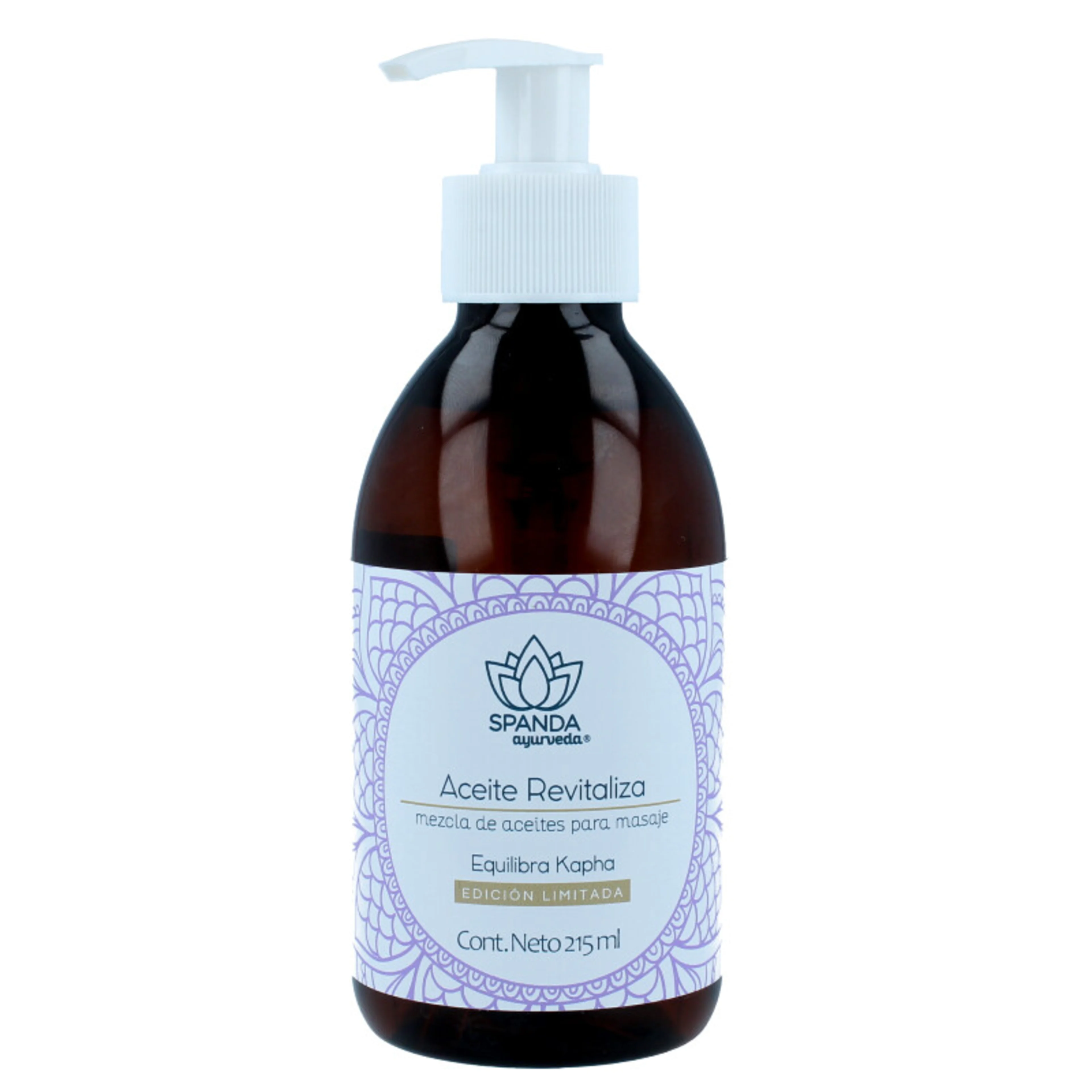Spanda aceite revitaliza para masaje con menta eucalipto y girasol equilibra kapha 215 ml botella