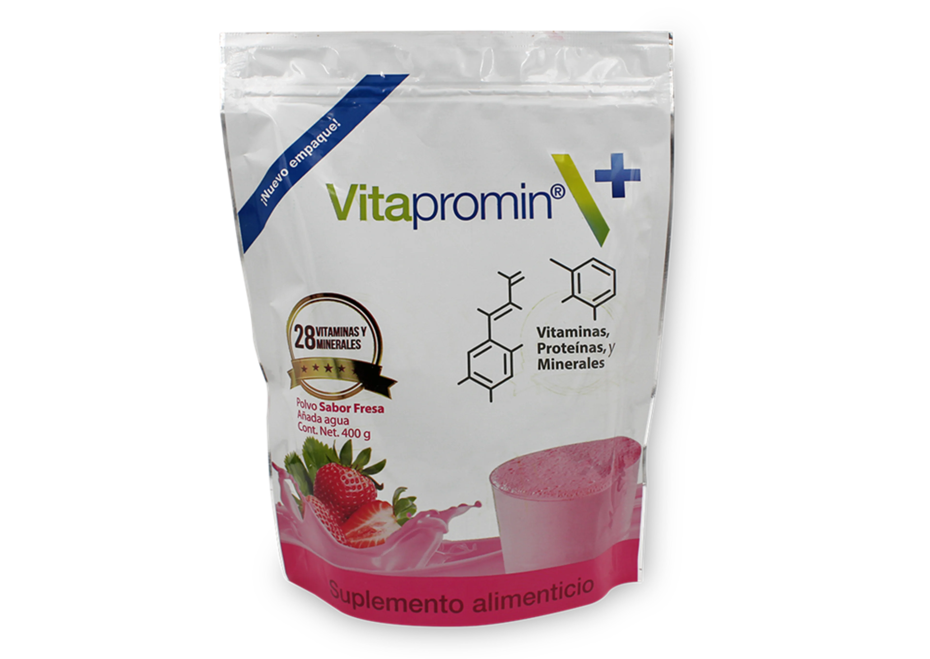 Vitapromin en Polvo Sabor Fresa con 400 g
