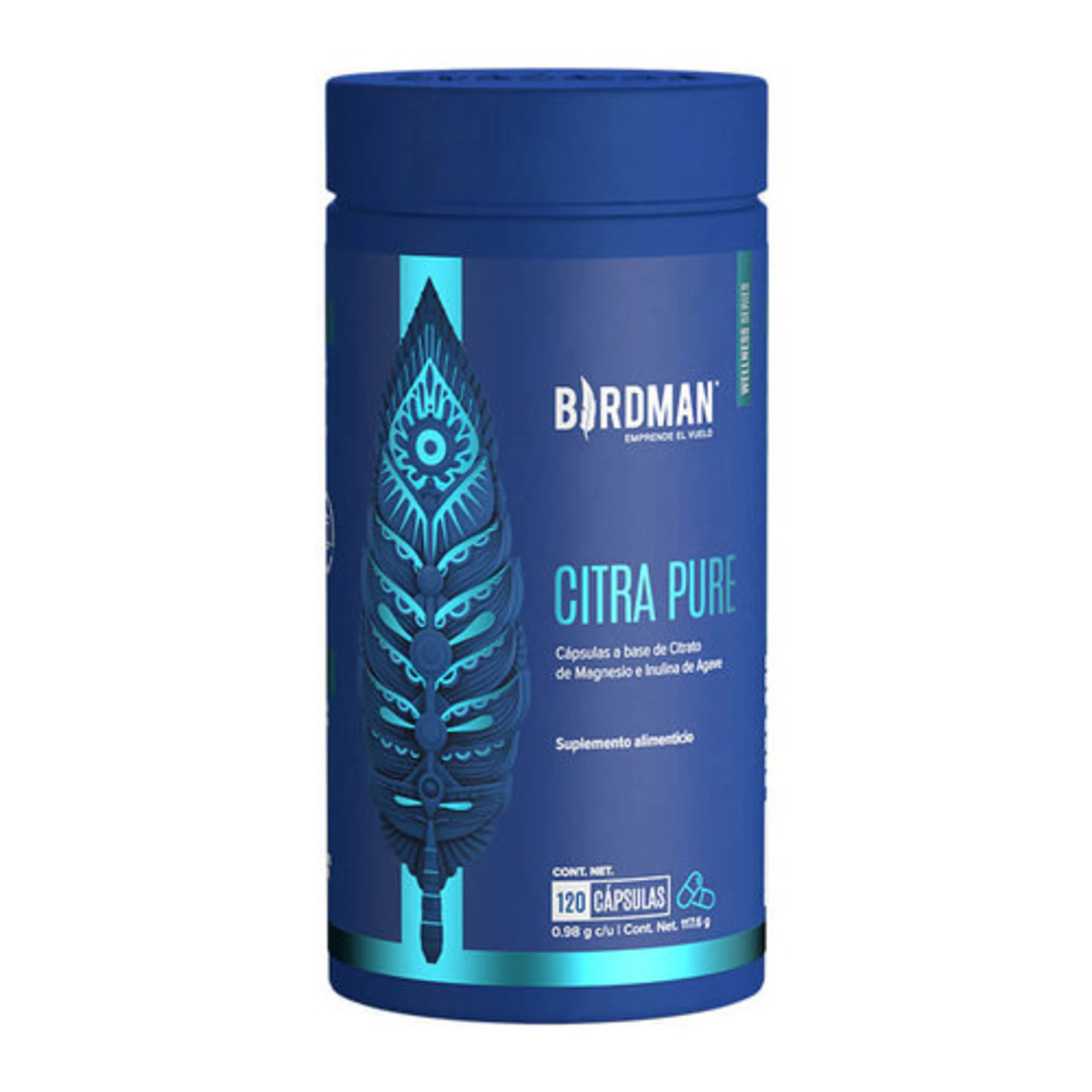 Birdman Magnesium Citrate Con 120 Cápsulas