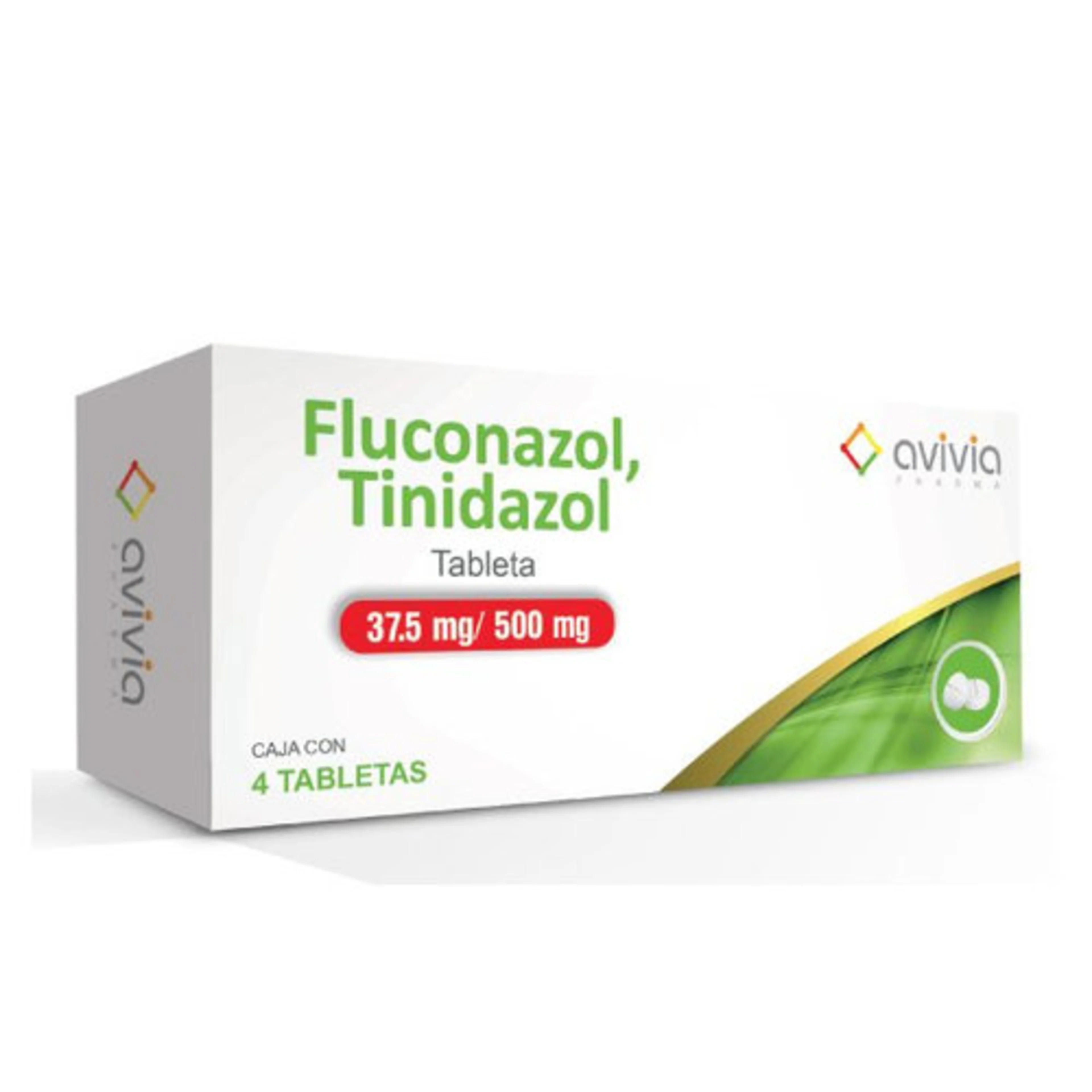 Fluconazol Tinidazol 37.5 / 500 Mg Con 4 Tabletas