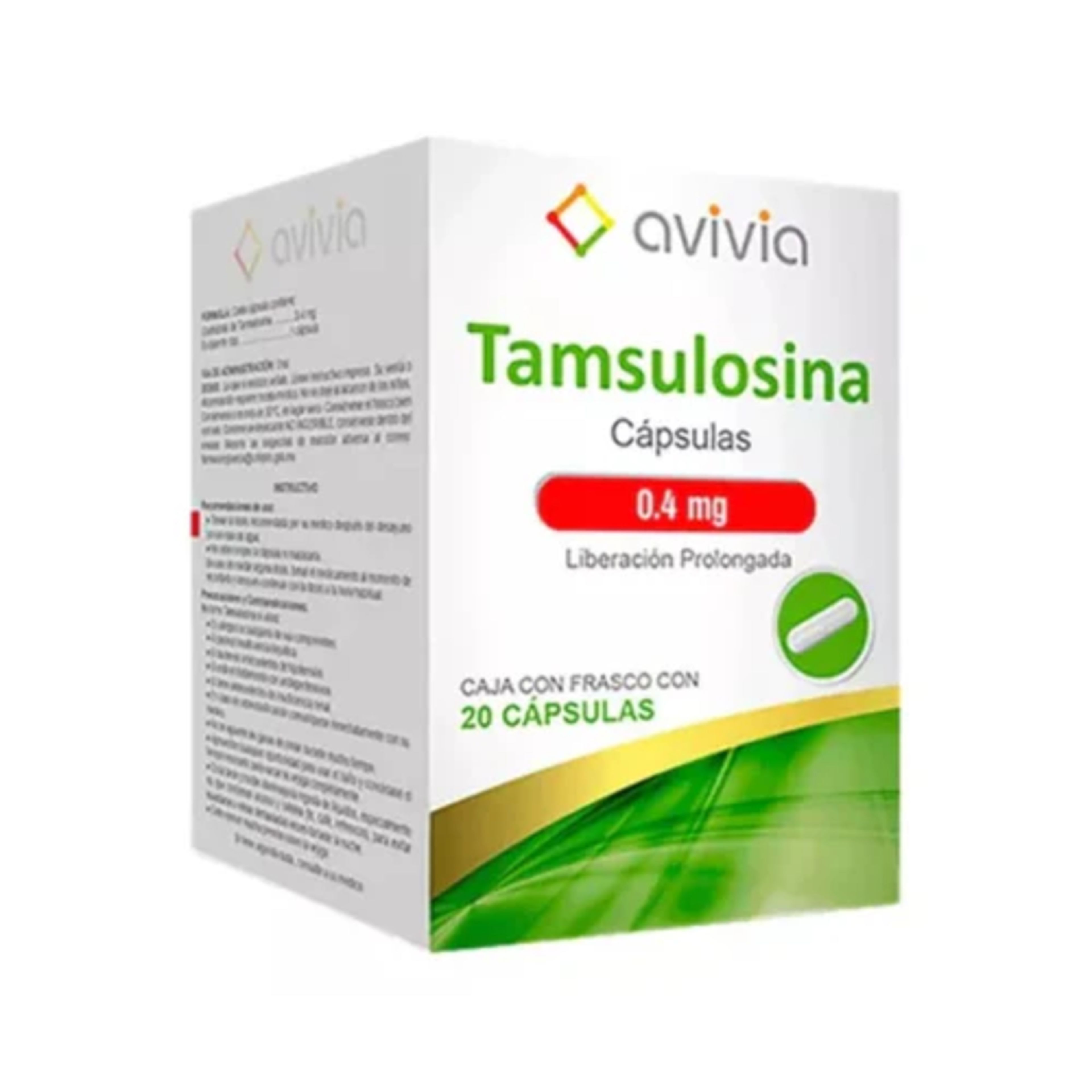 Tamsulosina 0.4 Mg Con 20 Cápsulas (Amsa)