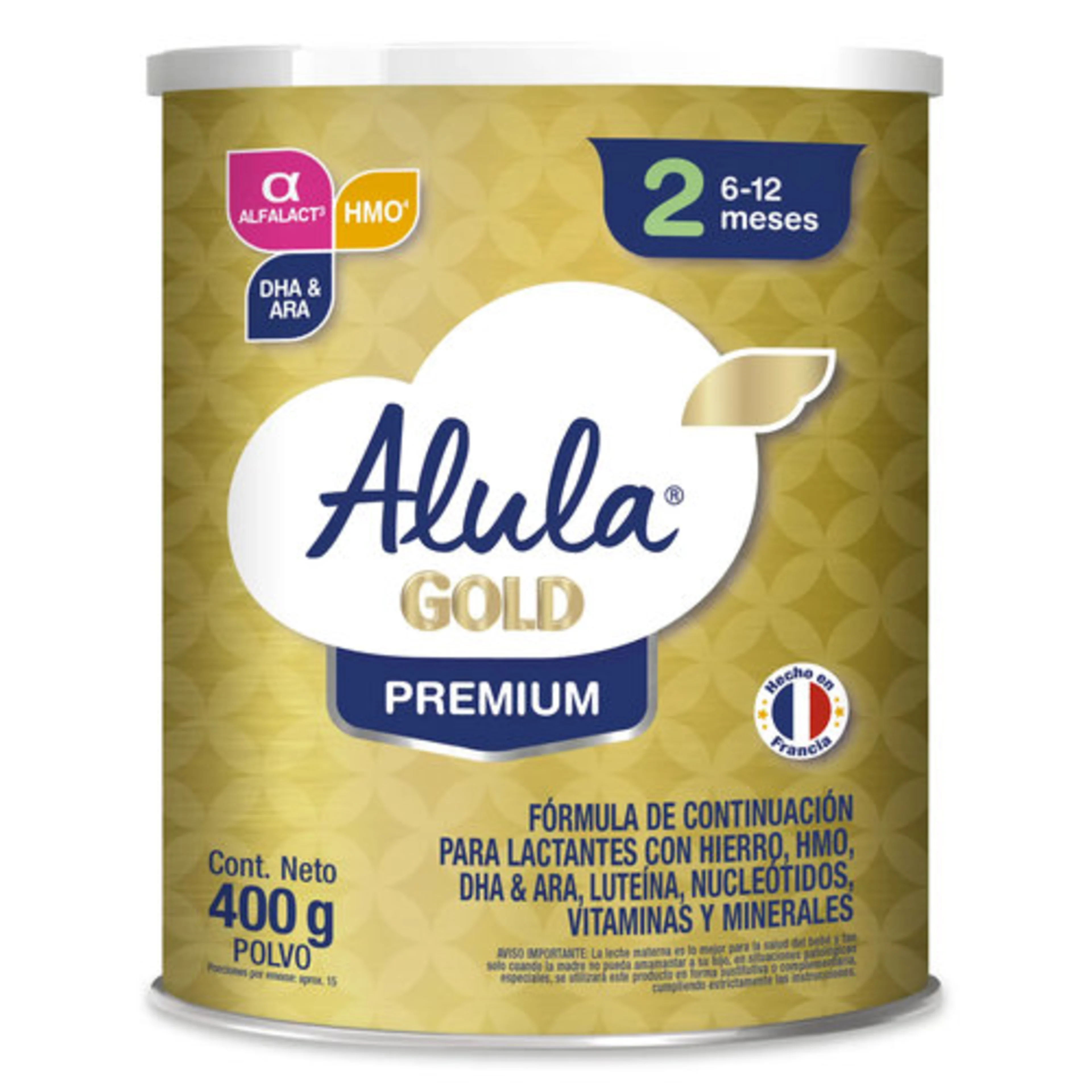 Alula Gold Fórmula Infantil Etapa 2 De 6 A 12 Meses Con 400 G