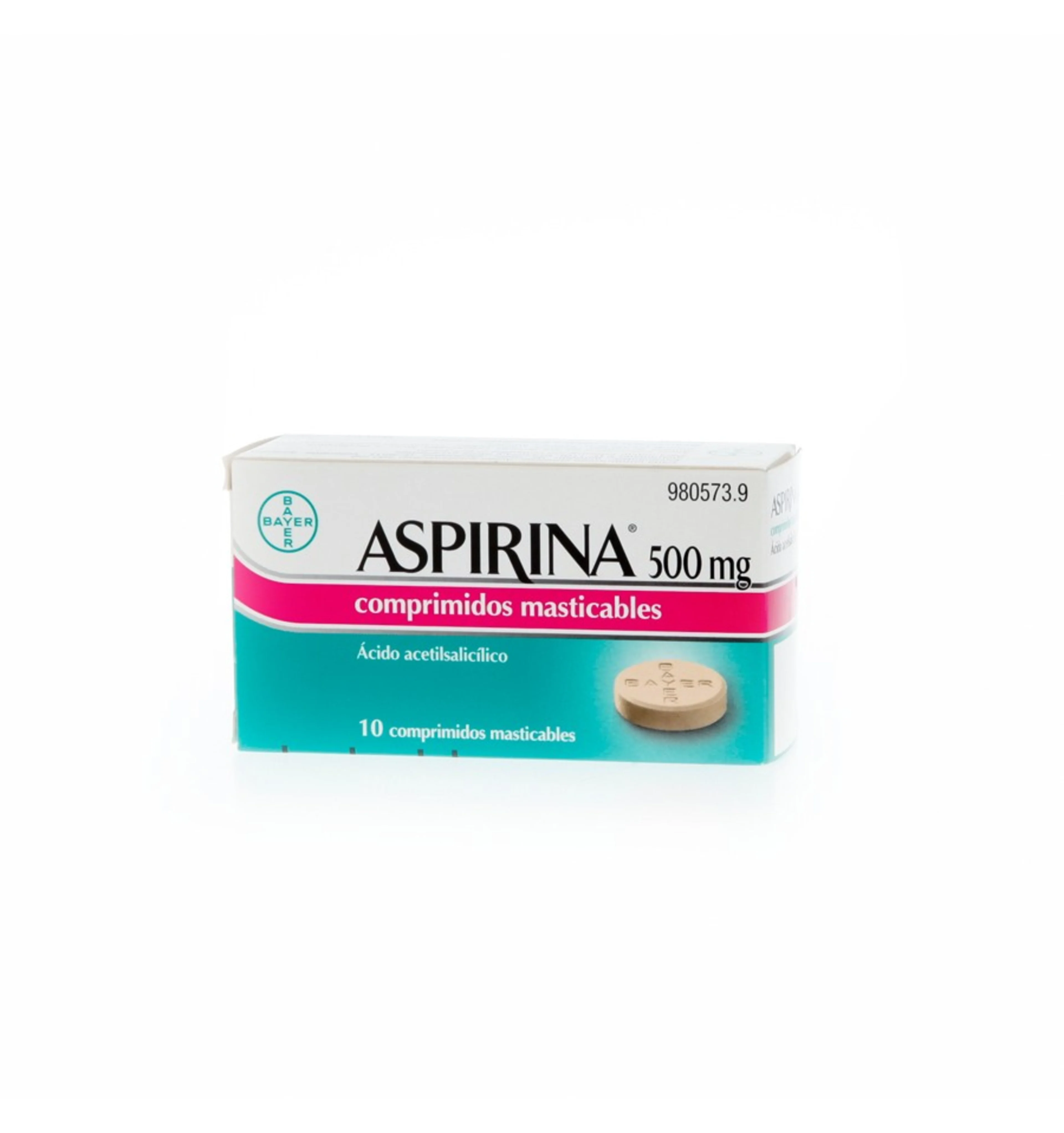 Aspirina 500 Mg Con 10 Tabletas