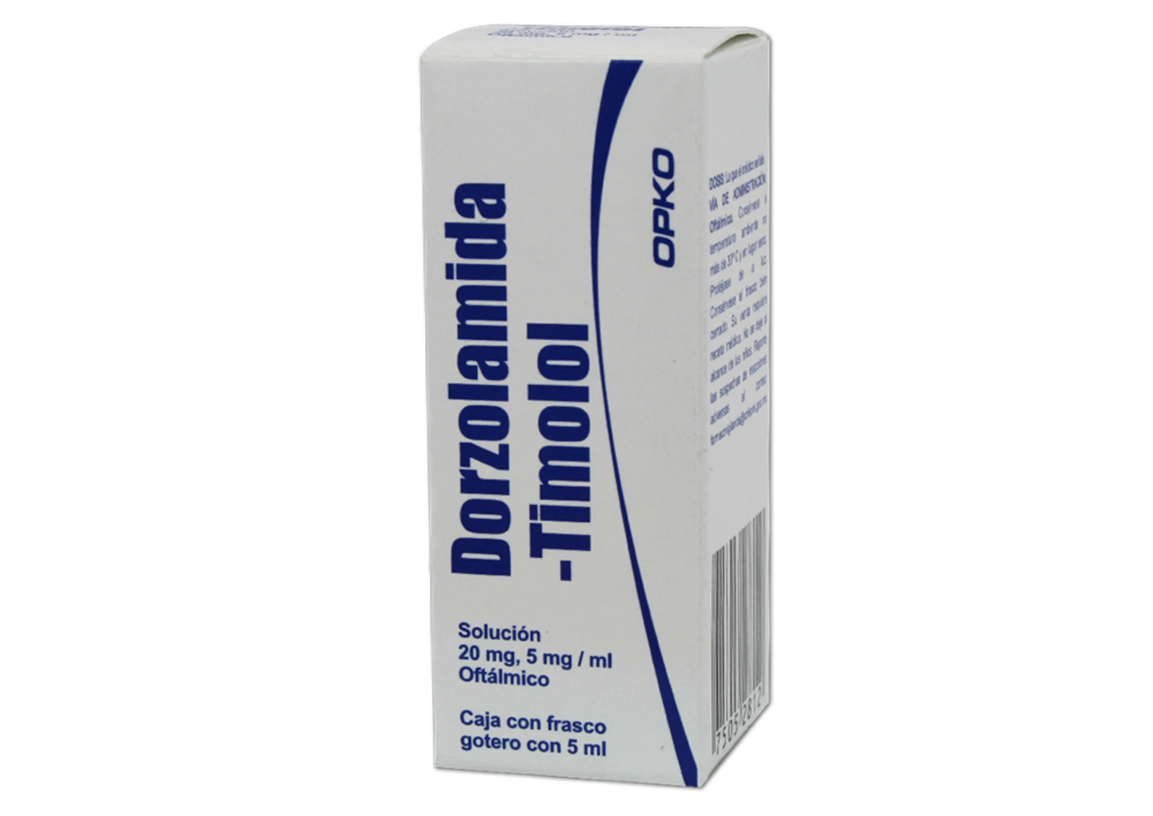 Dorzolamida Timolol 20/5 Mg Con 5 Ml De Solución Oftálmica (Opko)