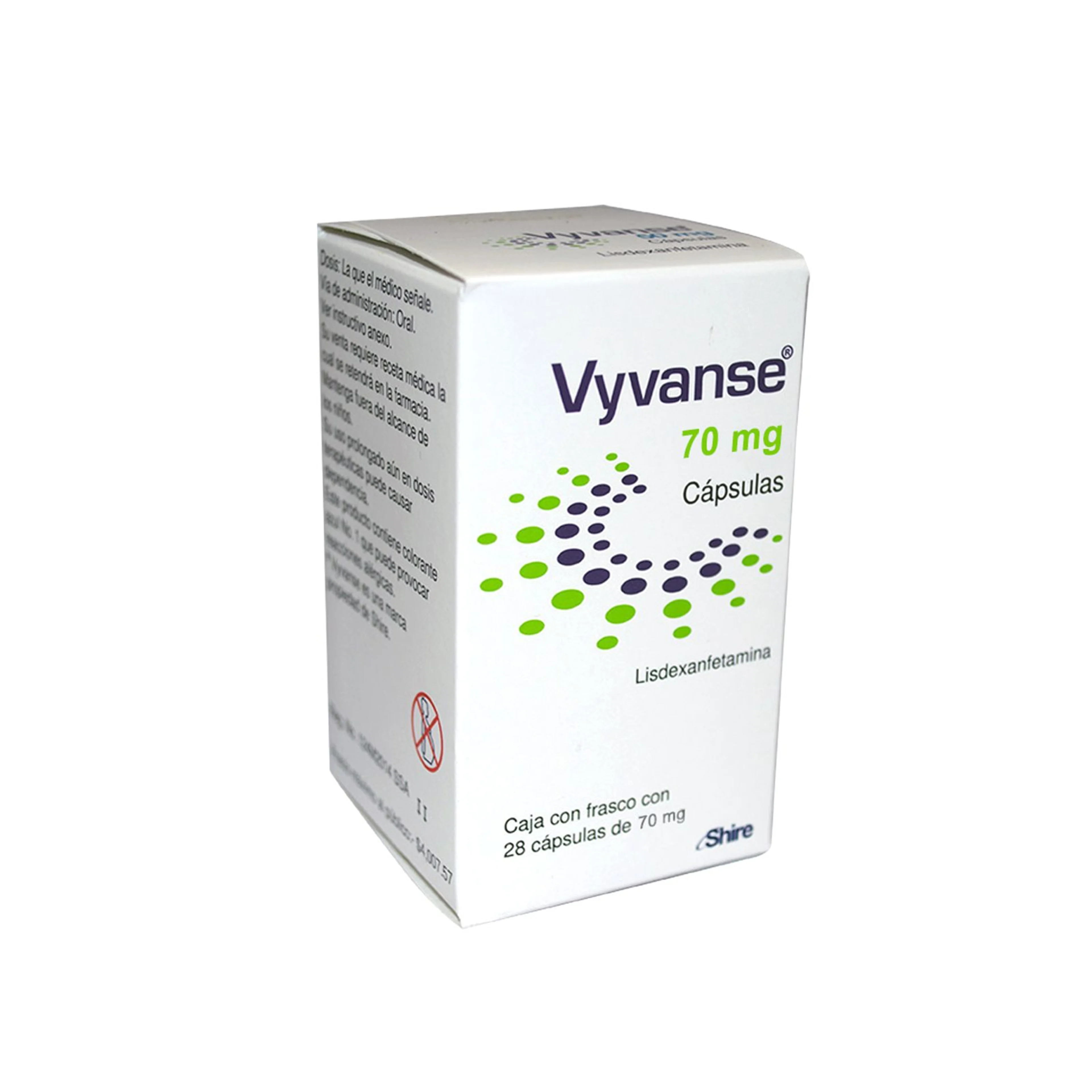 Vyvanse 70 mg oral 28 cápsulas c2