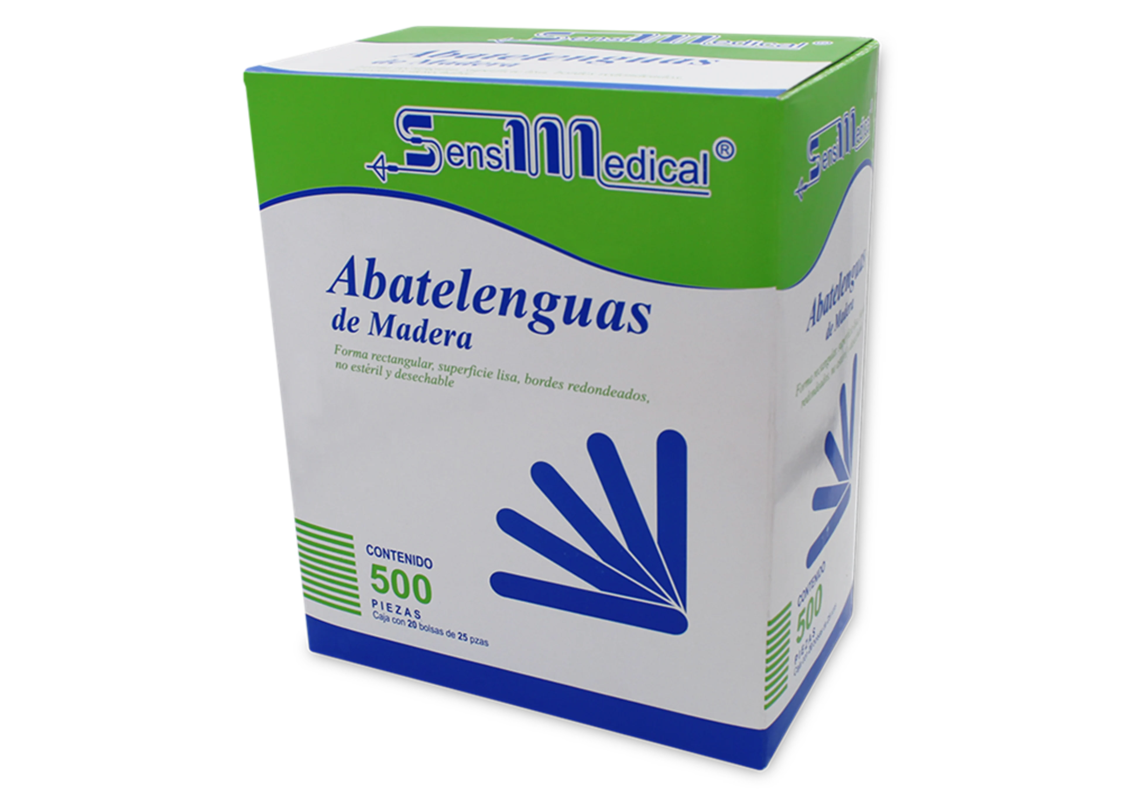 Sensi Medical Abatelenguas De Madera Con 500 Piezas