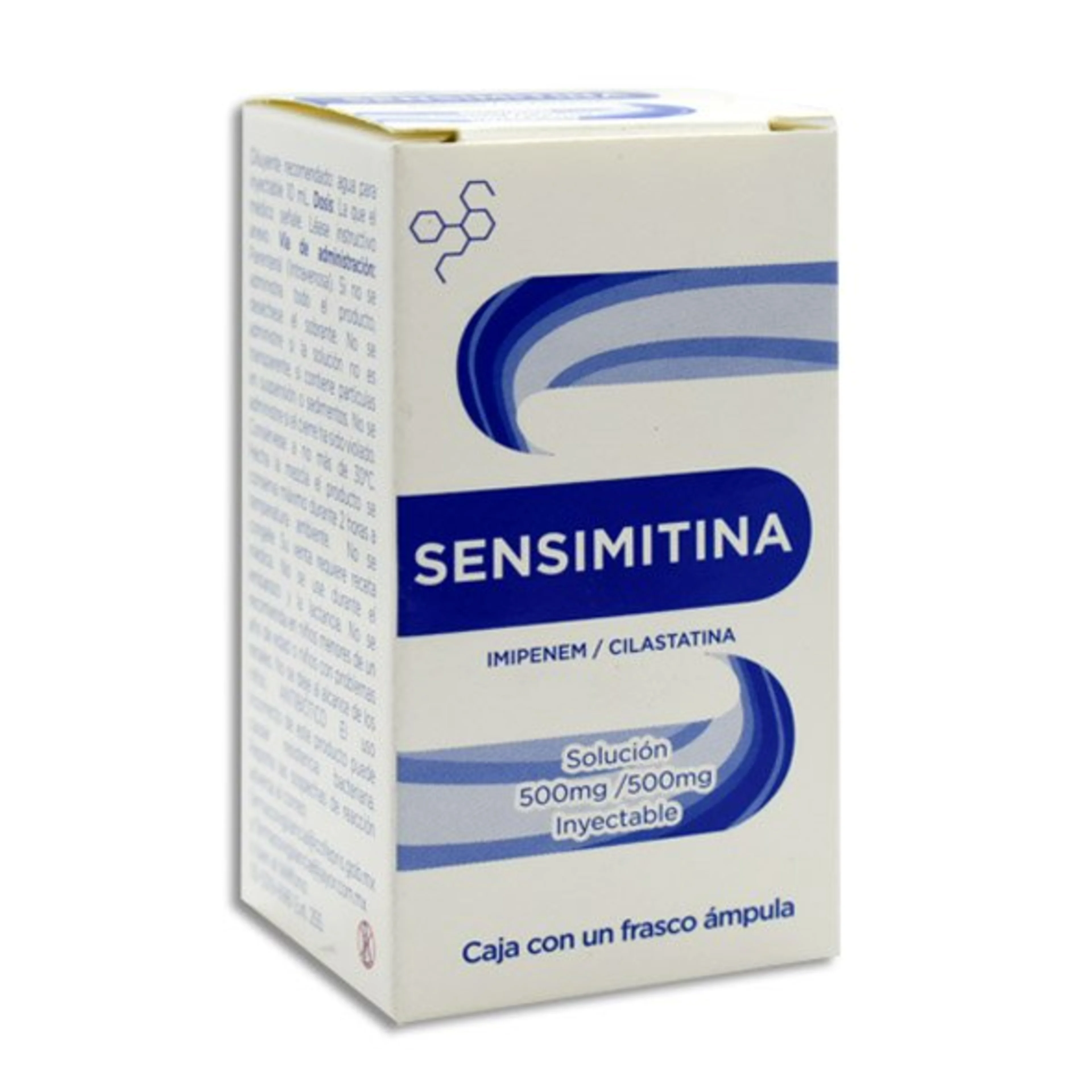 Sensimitina Imipenem Cilastatina 500 Mg / 500 Mg Solución Inyectable Con 1 Frasco Ámpula