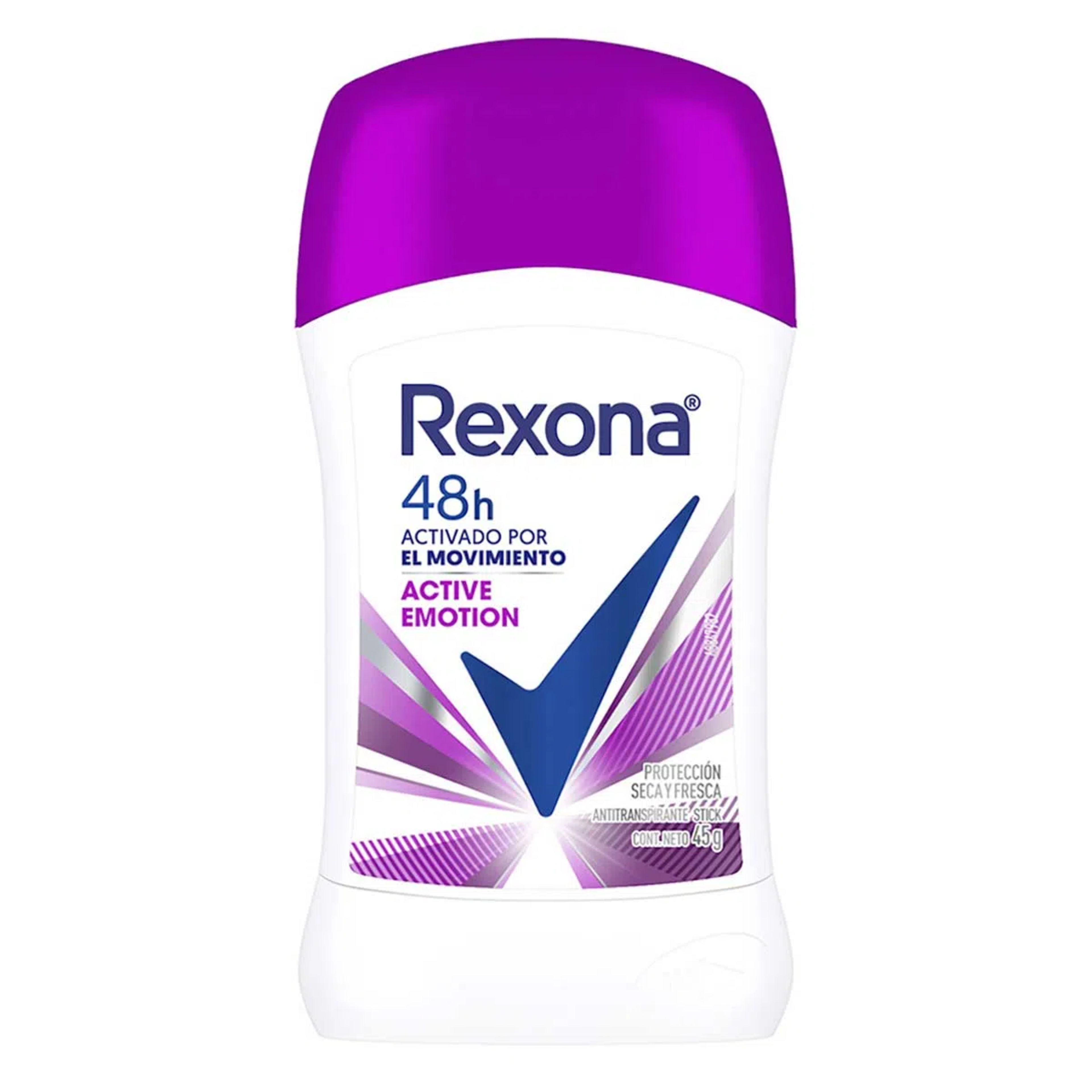 Rexona Woman Active Emotion Desodorante Antitranspirante En Barra Con 45 G