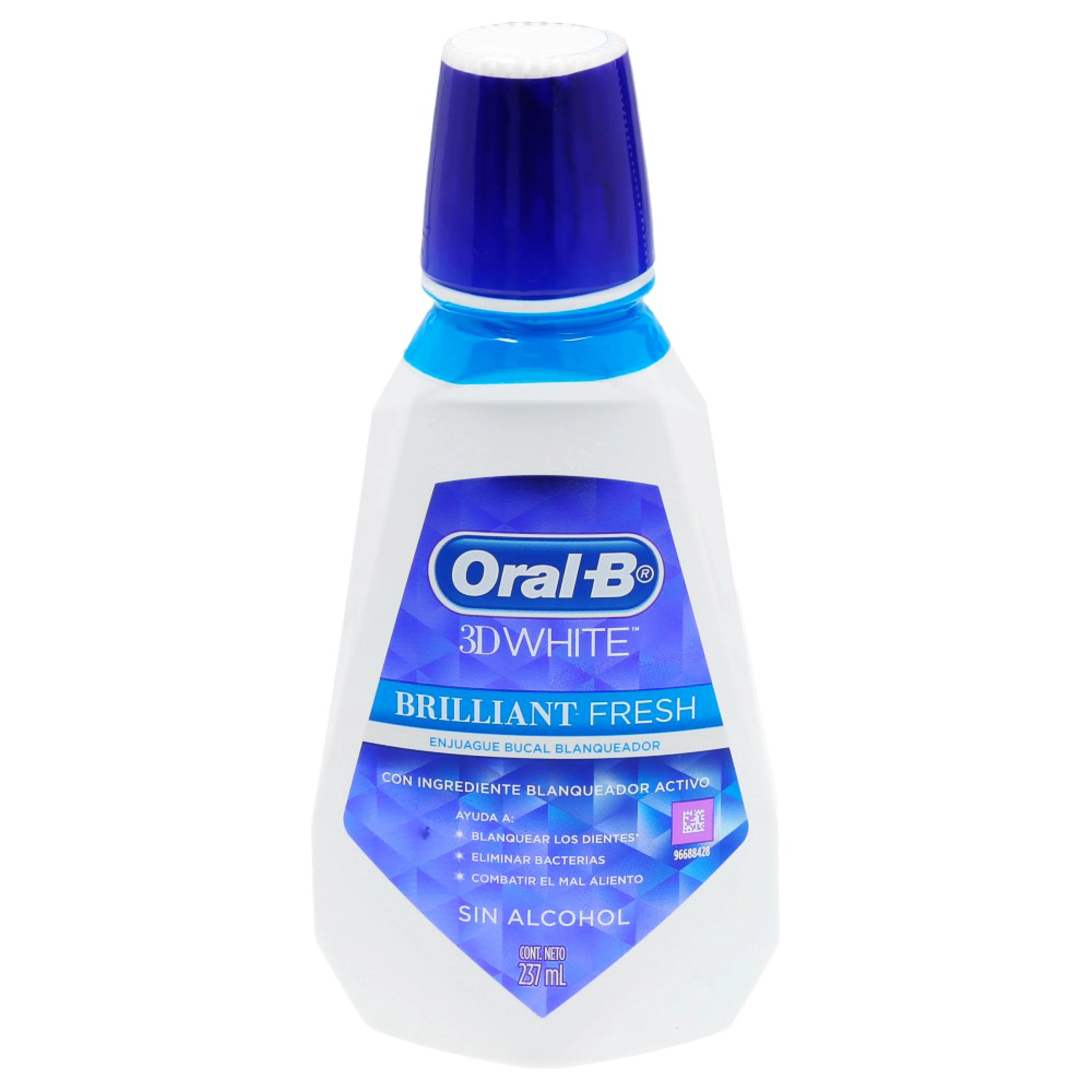 Oral-B 3D White Brilliant Fresh Enjuague Bucal Blanqueador Con 237 Ml
