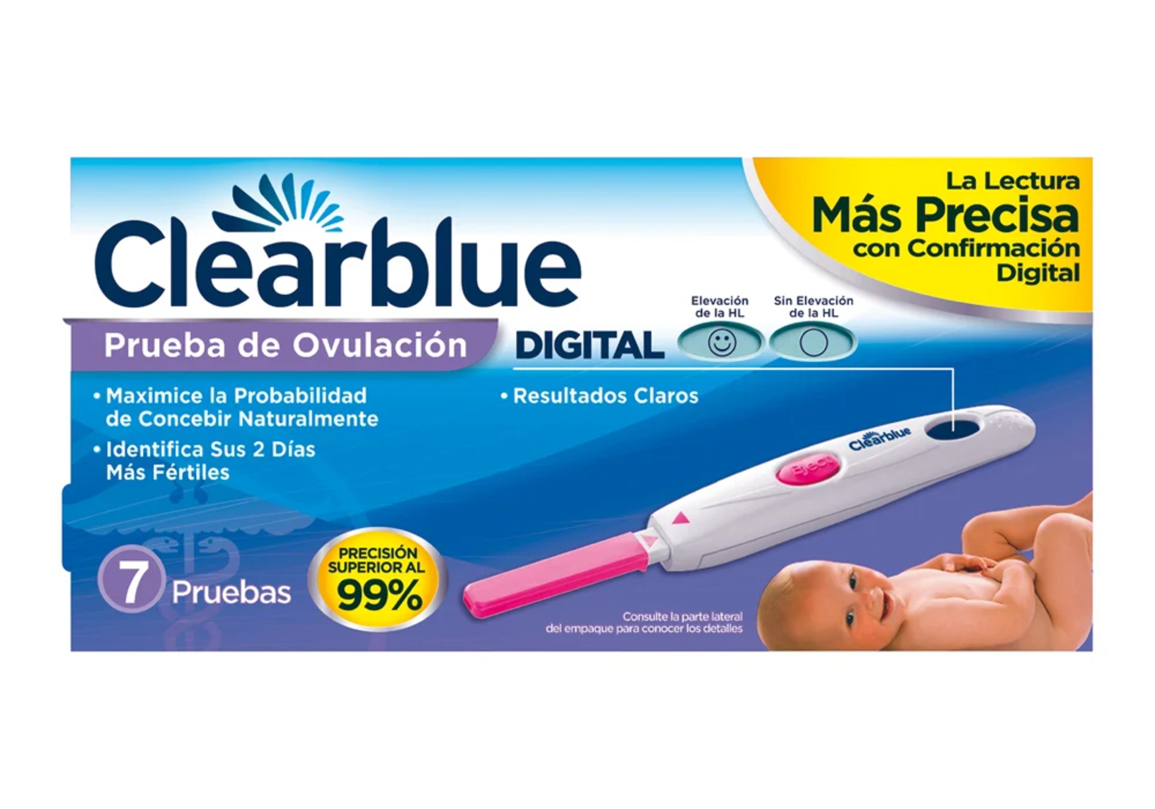Clearblue Prueba De Ovulación Con 7 Pruebas