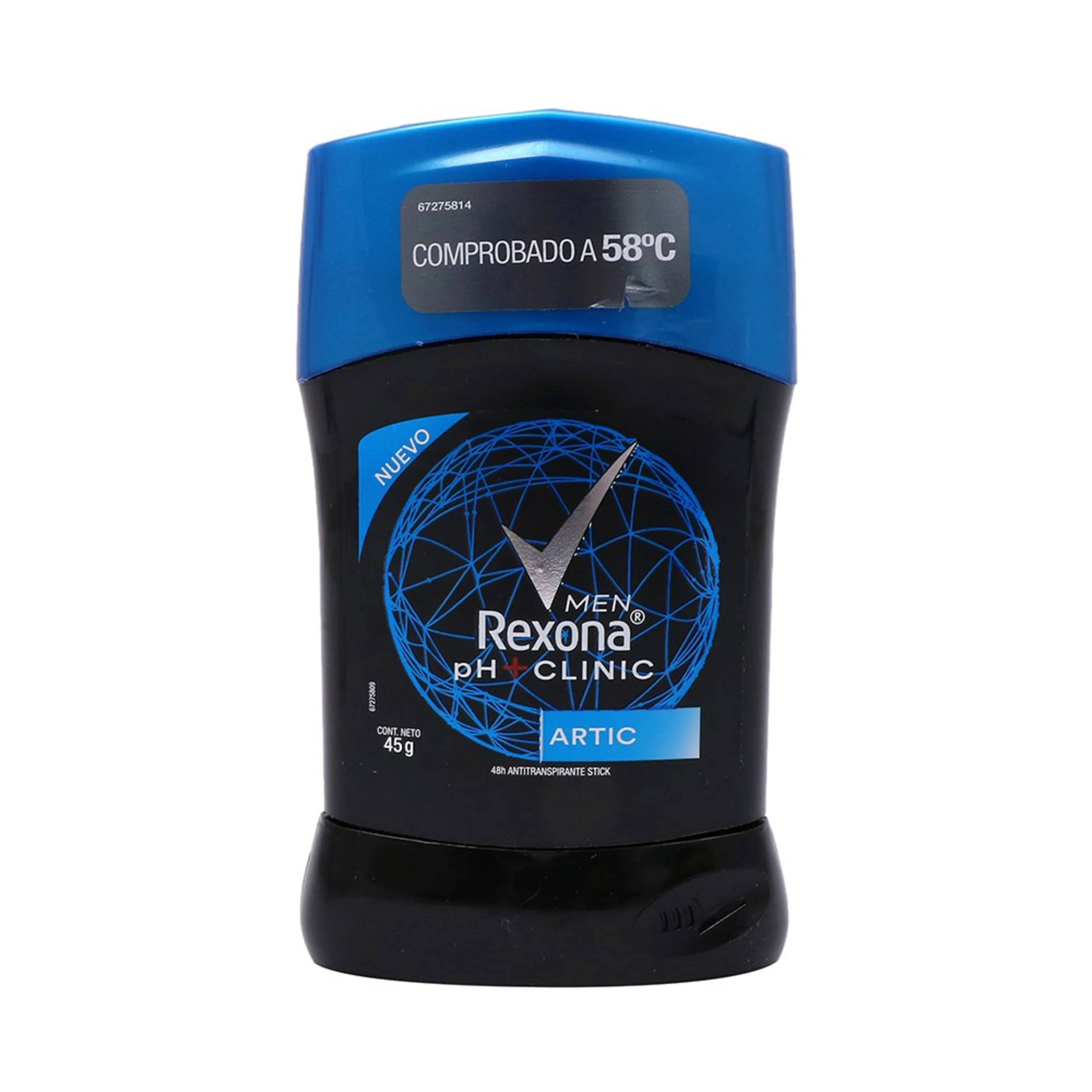 Rexona men ph+clinic artic desodorante antitranspirante en barra para hombre 45 gr barra