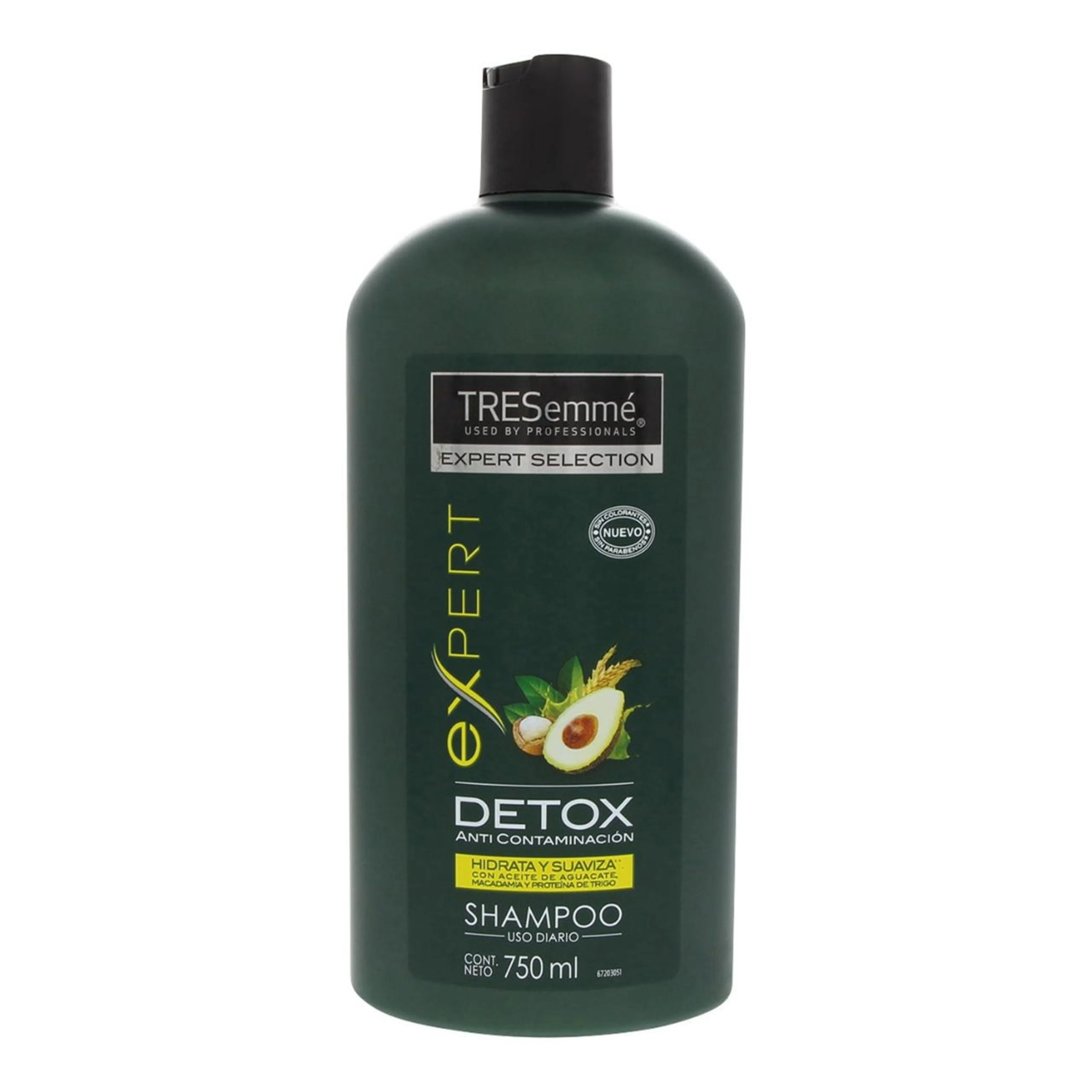 Shampoo tresemmé detox aguacate 750 ml