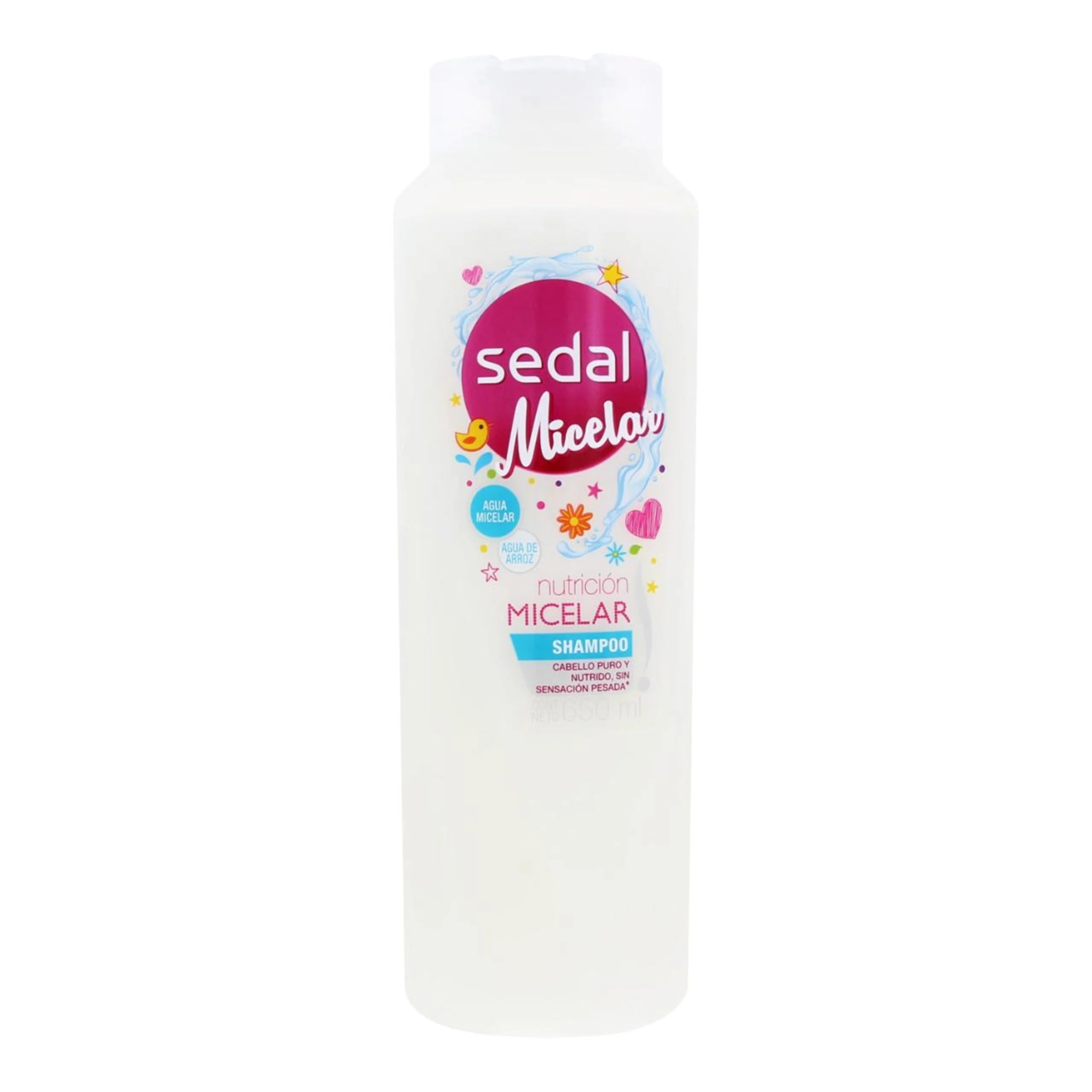 Shampoo sedal nutrición micelar 650 ml.