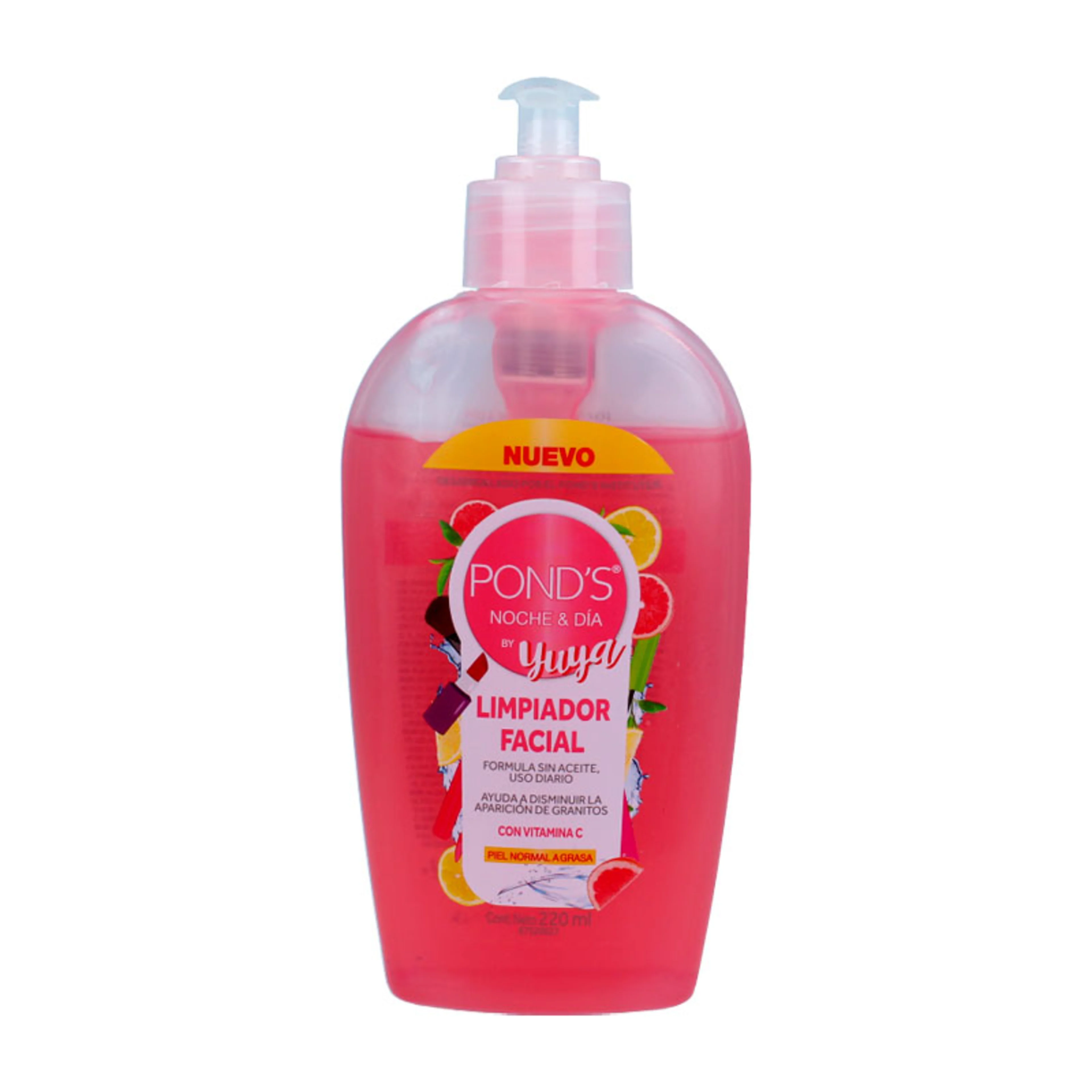 Pond’s by yuya limpiador facial para piel normal a grasa 220 ml botella