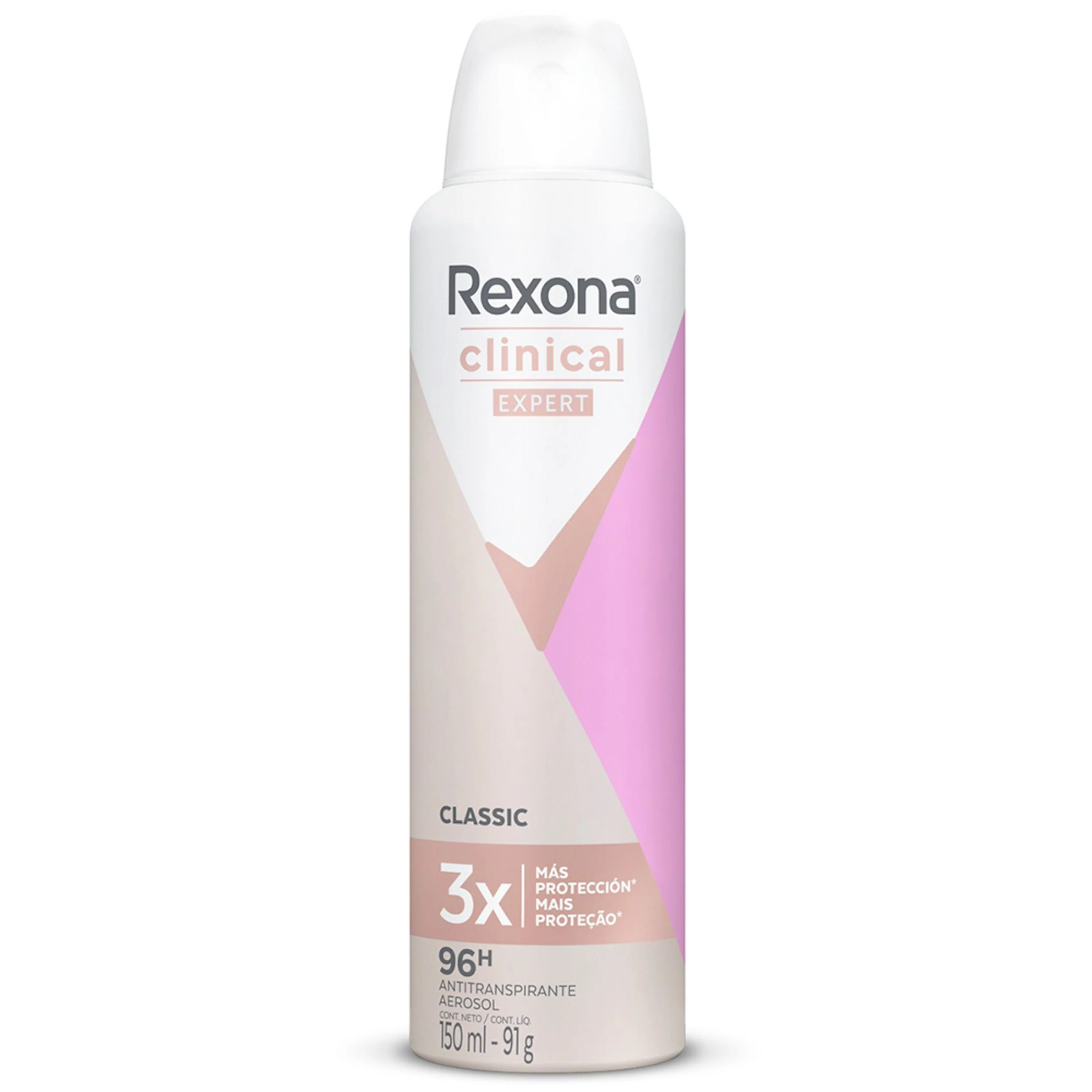 Rexona Woman Clinical Expert Classic Desodorante Antitranspirante En Aerosol Con 91 G