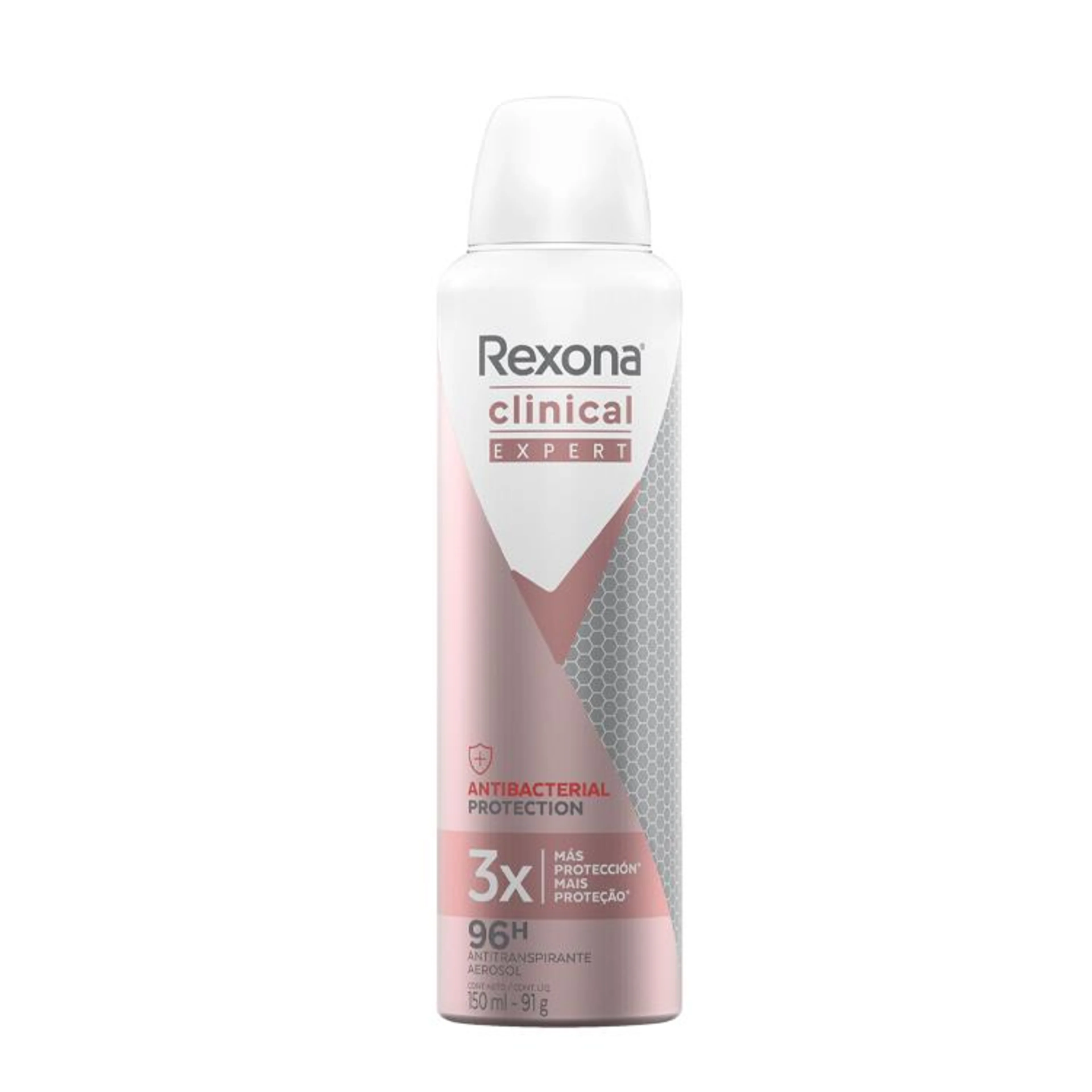 Rexona Woman Clinical Expert Antibacterial Protection Desodorante Antitranspirante En Aerosol Con 91 G