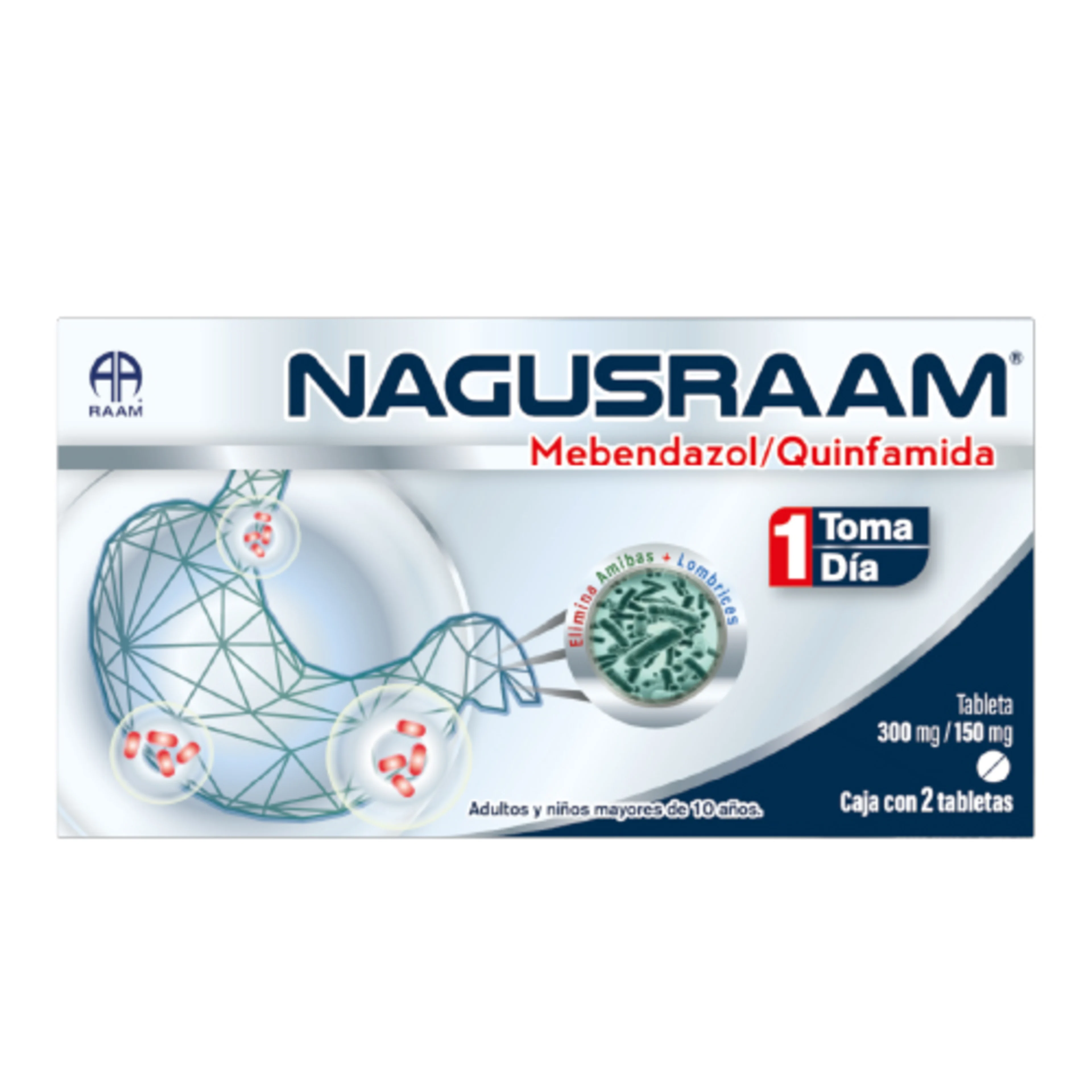 Nagusraam 300 Mg/150 Mg Con 2 Tabletas